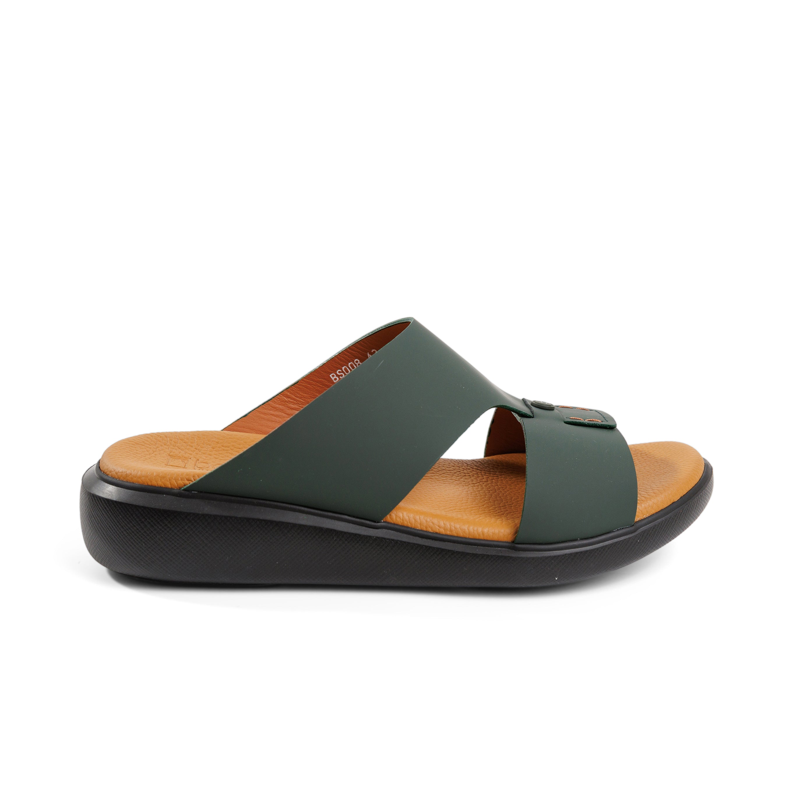 Barjeel Uno BS008 Men's Sandals #color_Green