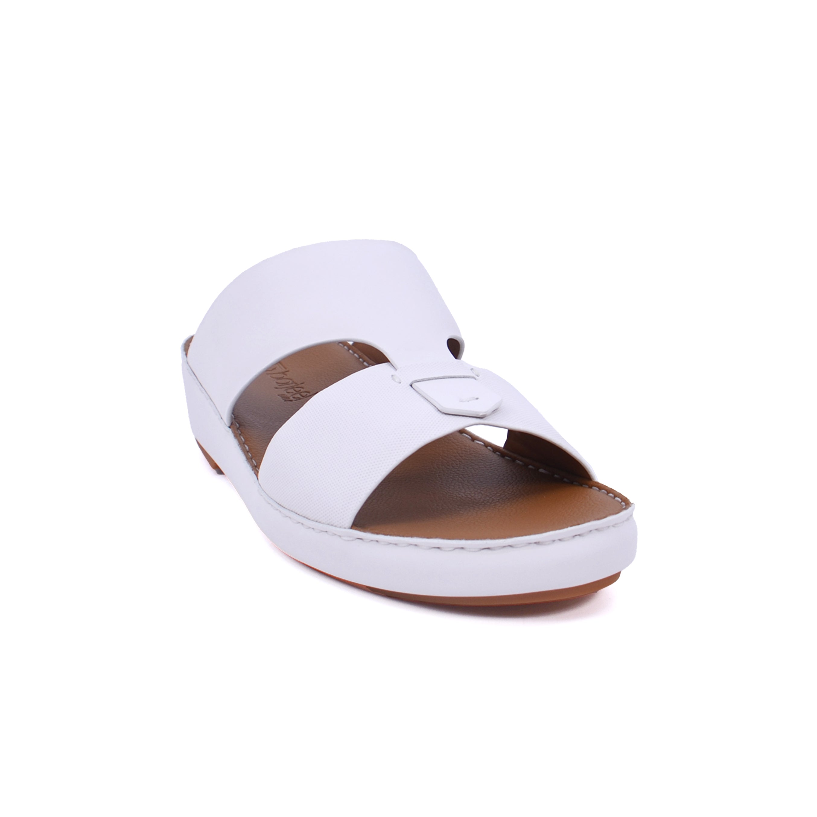 Barjeel Uno BS49 Men's Sandals #color_White