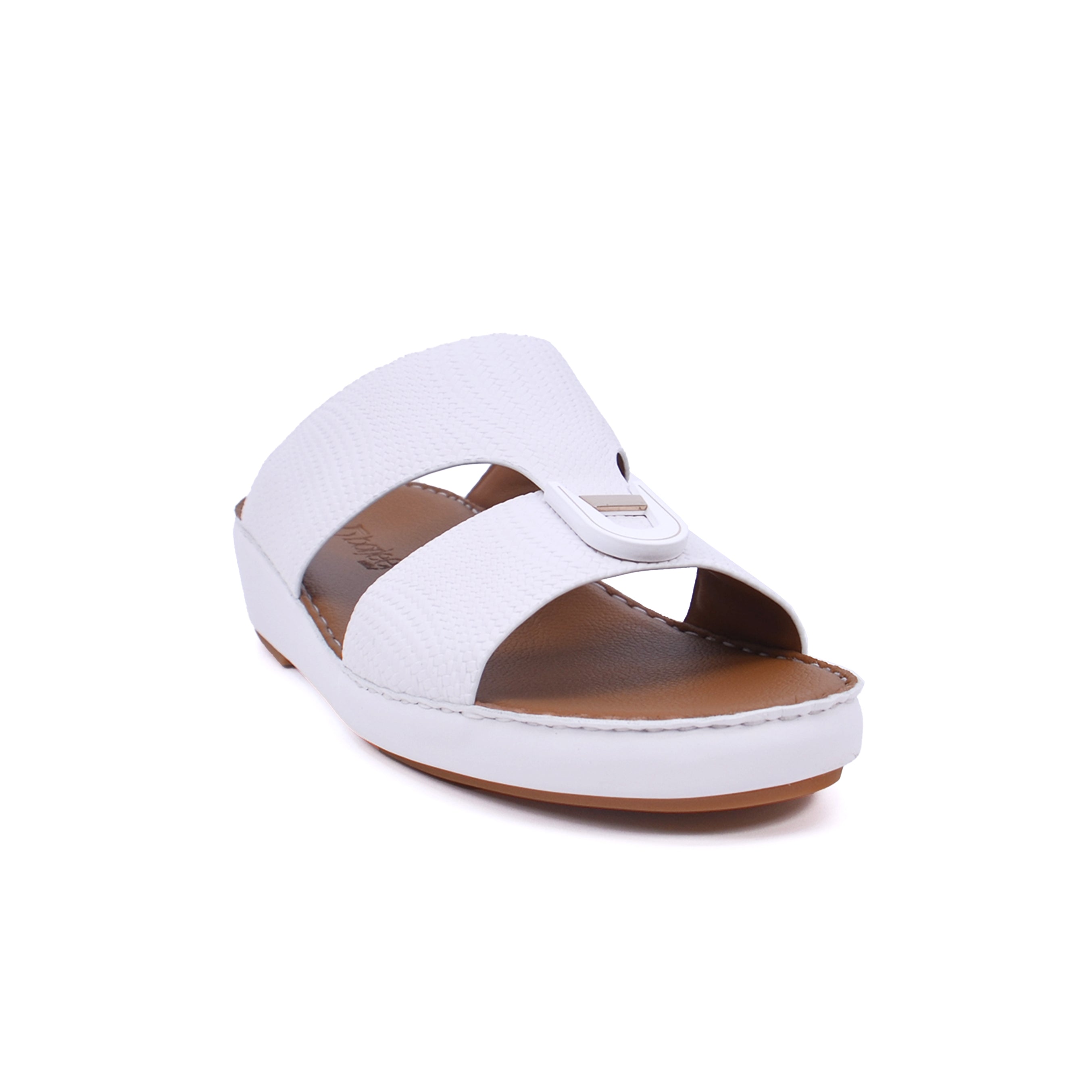 Barjeel Uno BS55 Men's Sandals #color_White