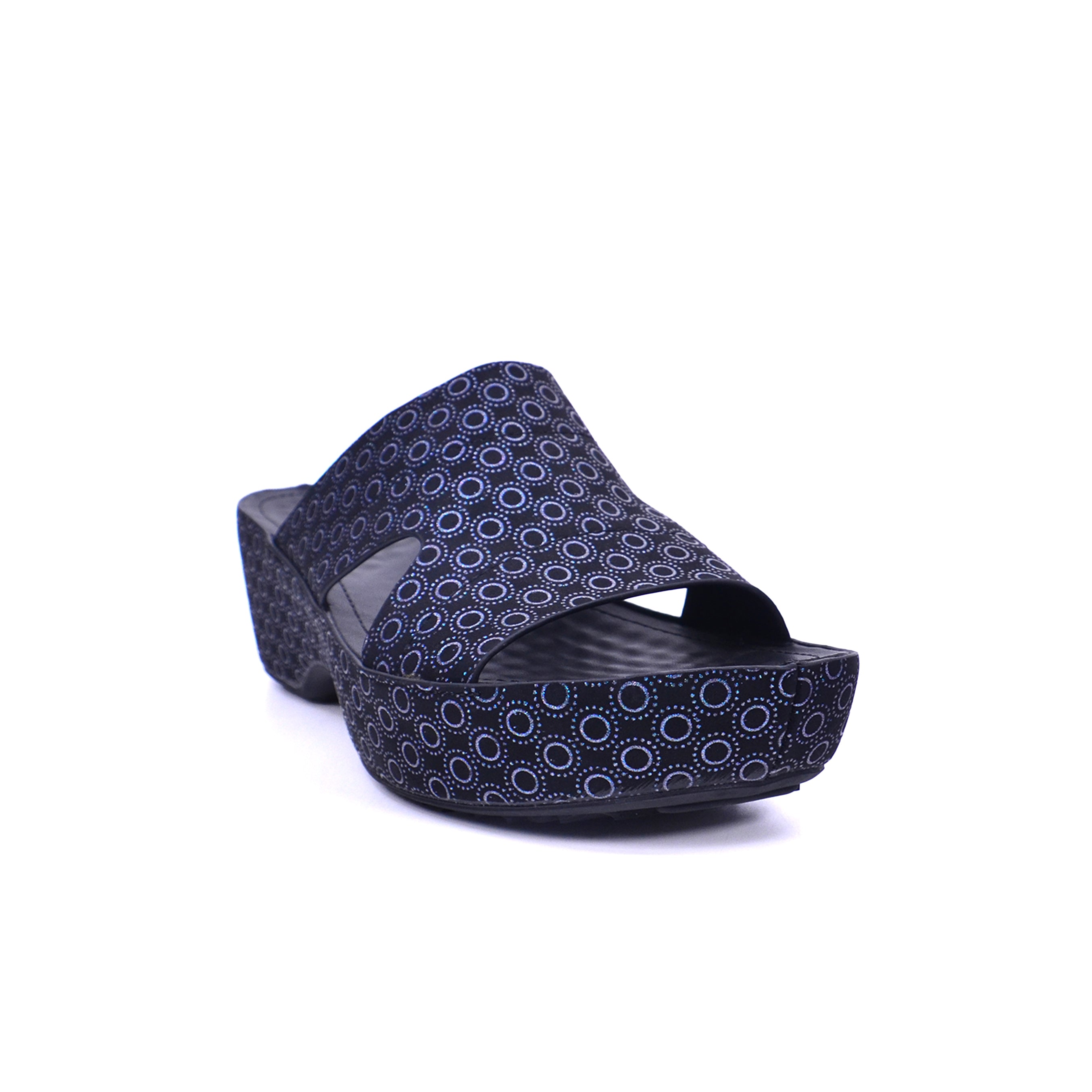 Michelle Morgan 314RJ959 Women's Wedge Sandals #color_Black