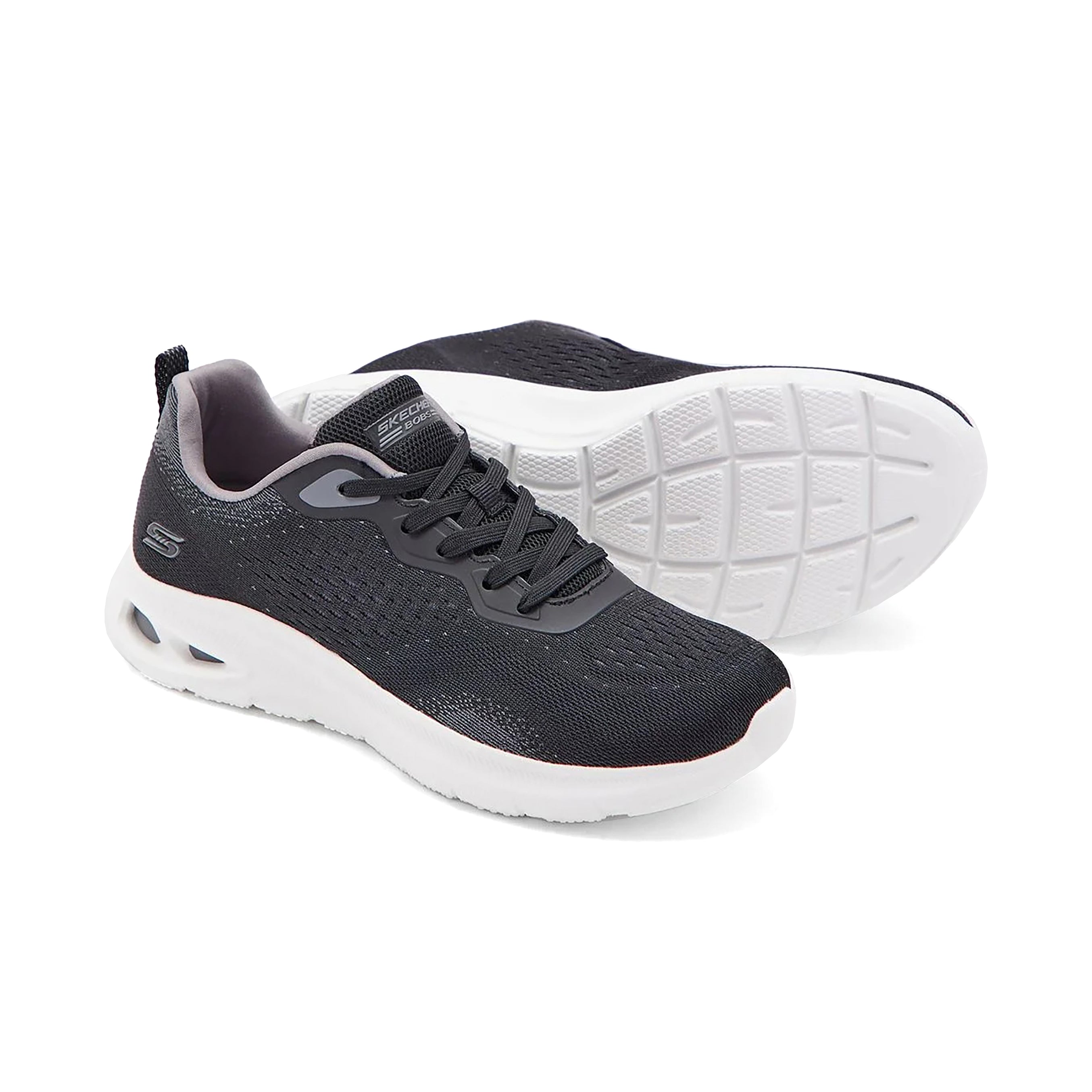 Skechers Women BOBS Sport Unity - Sleek Territory Shoes #color_Black