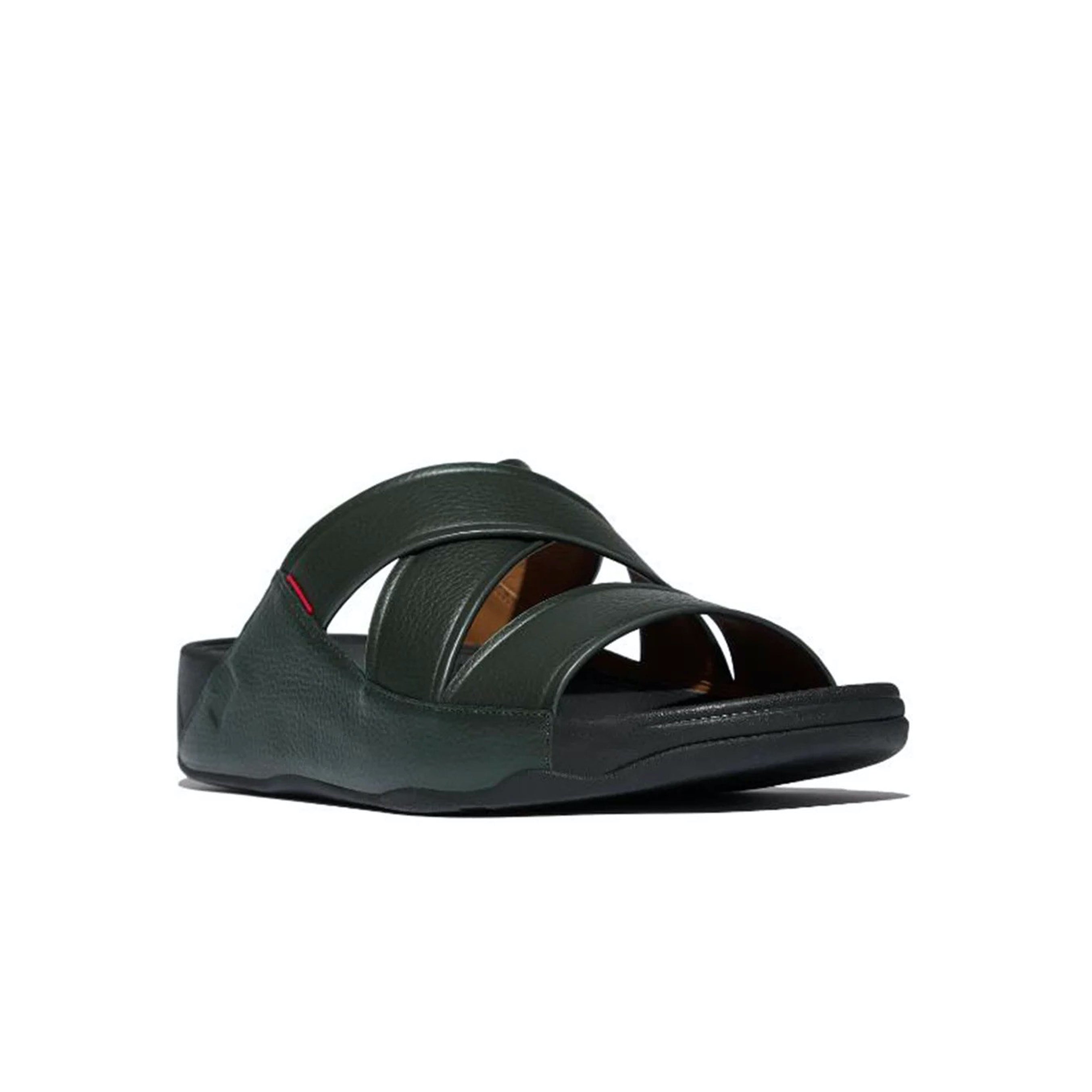 Fitflop Men's Chi Leather Slides #color_Green