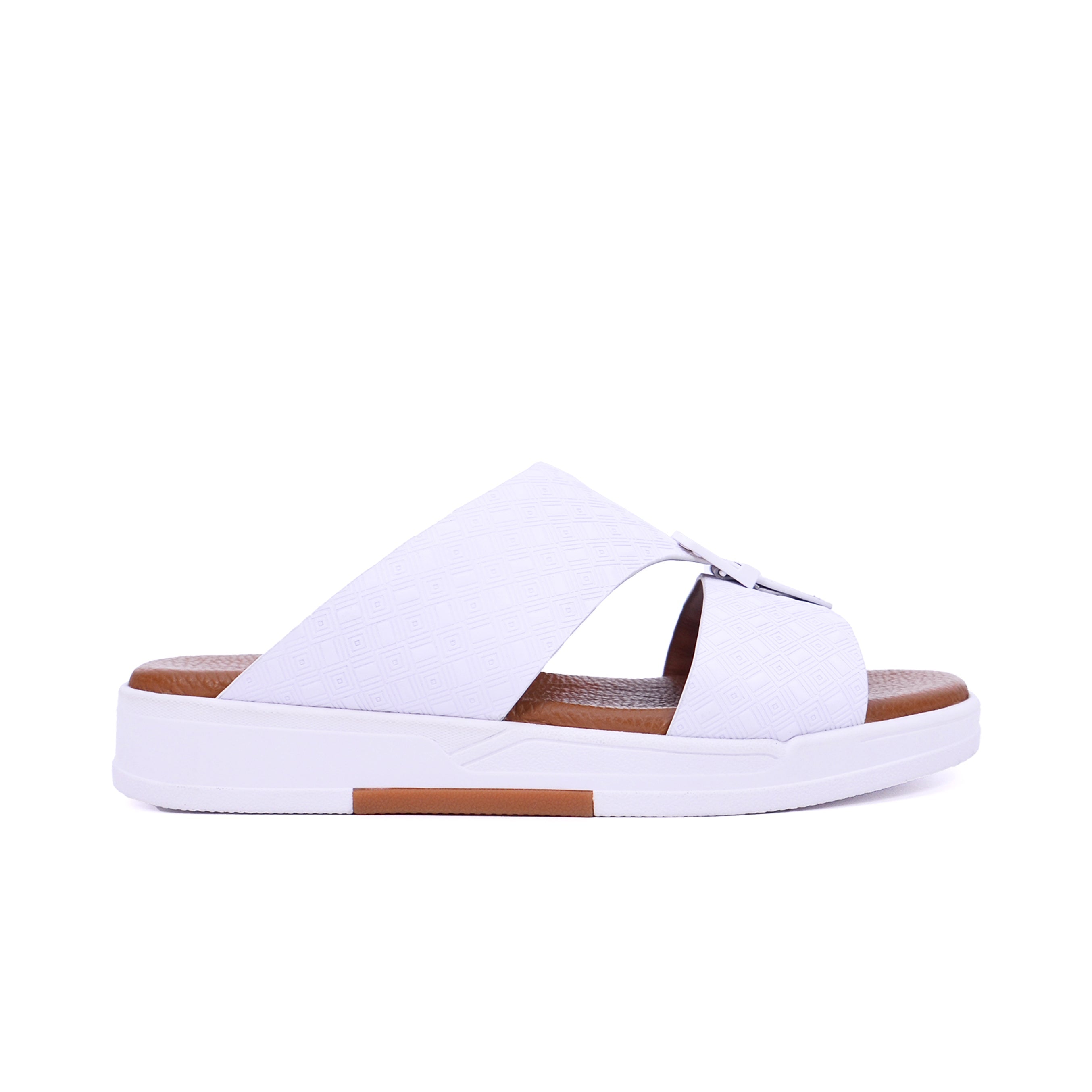 Barjeel Uno MSA 152 Men's Sandals #color_White