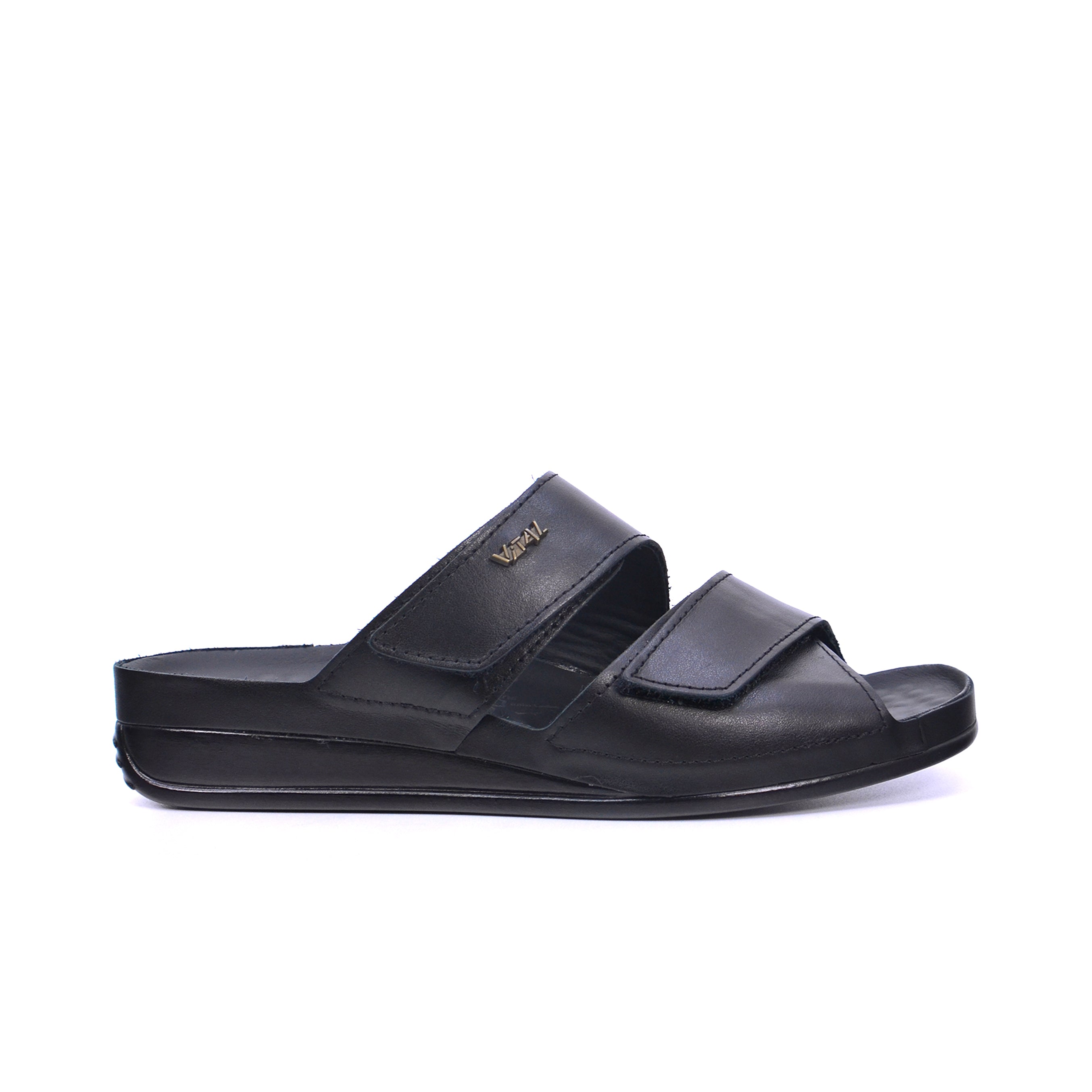 Vital Nova Women's Flat Sandals #color_Black