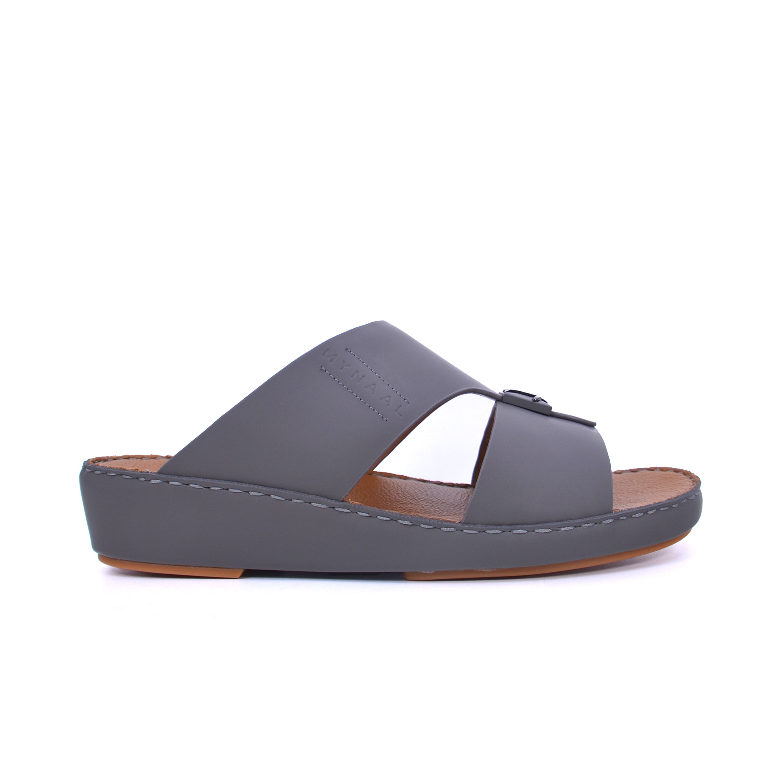 Mynaal MYL 003 Men's Arabic Sandals #color_Gray