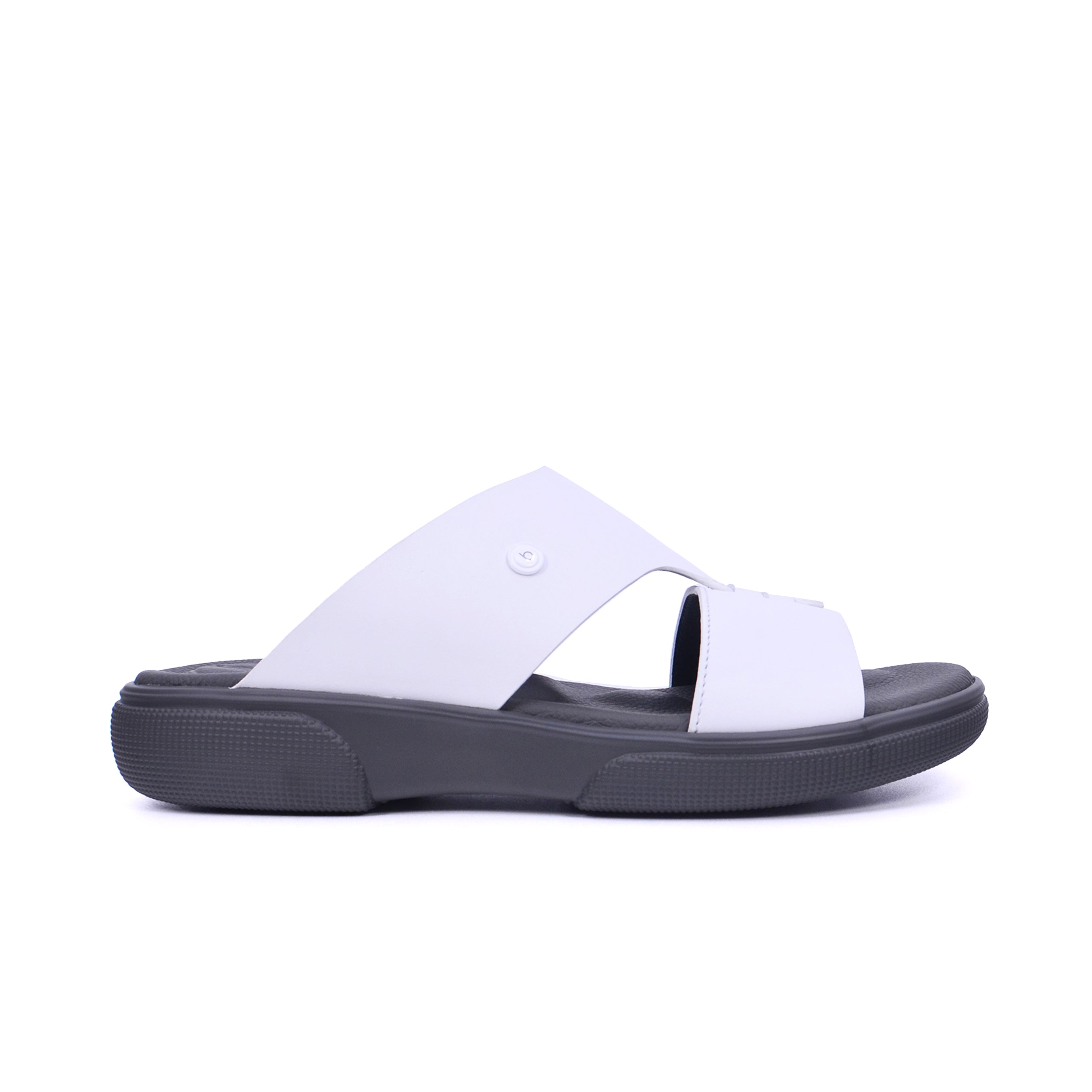 Barjeel Uno BU009 Men's Sandals #color_White