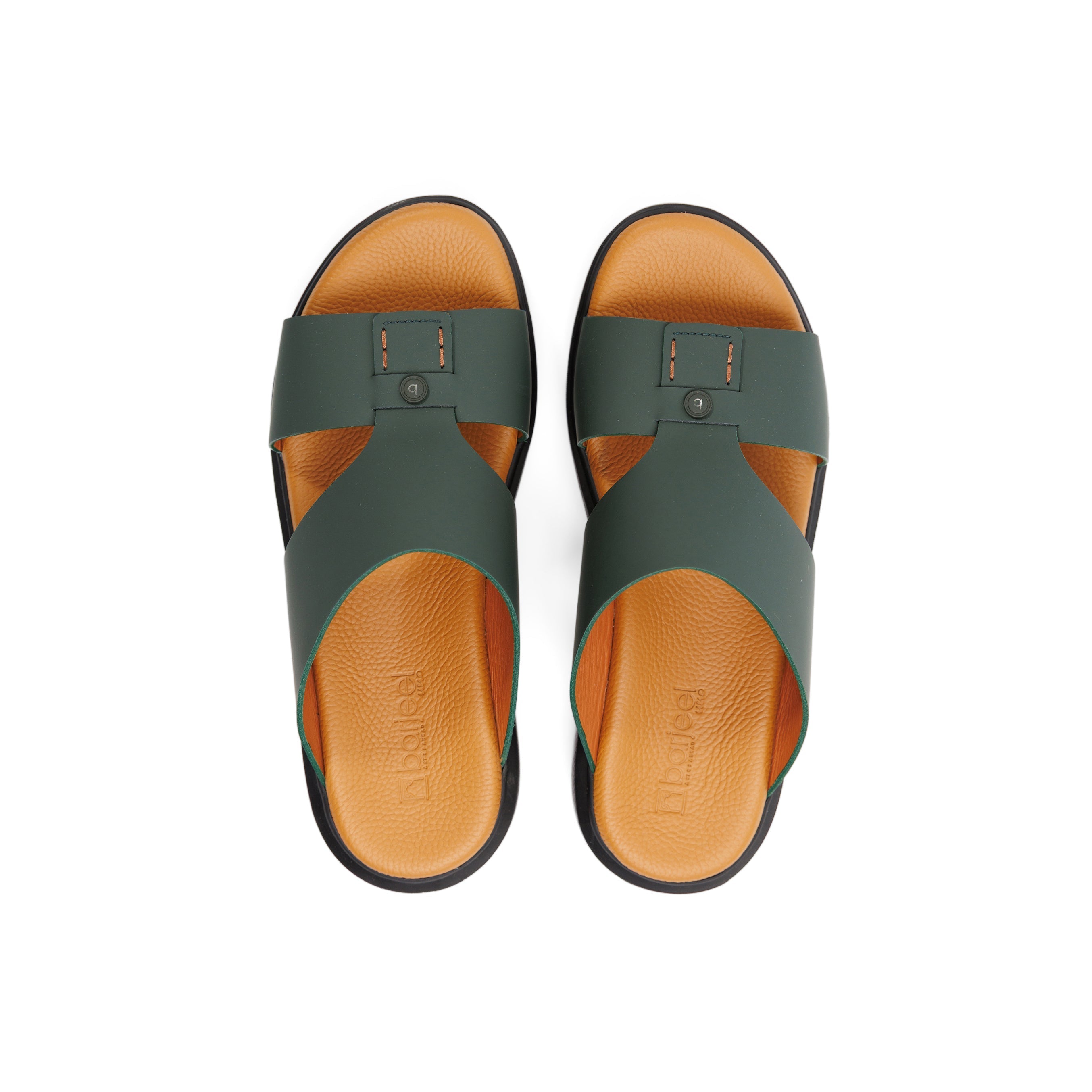 Barjeel Uno BS008 Men's Sandals #color_Green