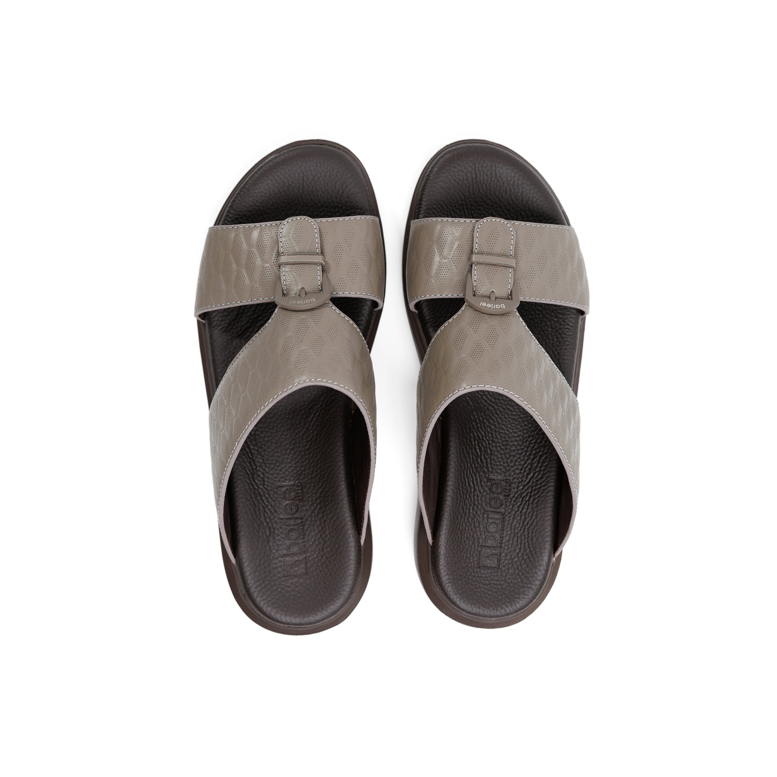 Barjeel Uno BS009 Men's Sandals #color_Gray
