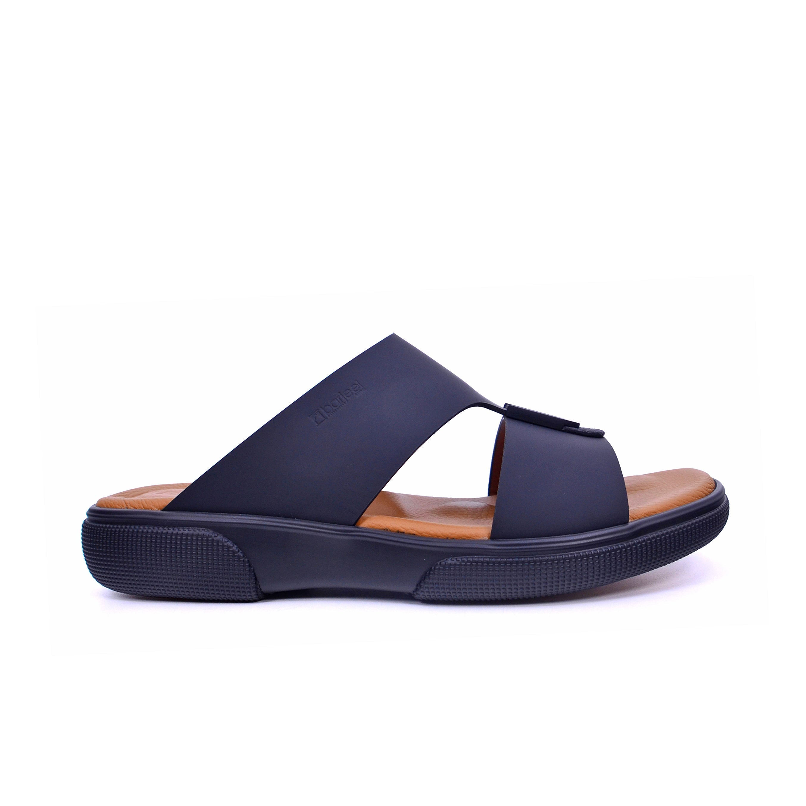 Barjeel Uno BU008 Men's Sandals #color_Black