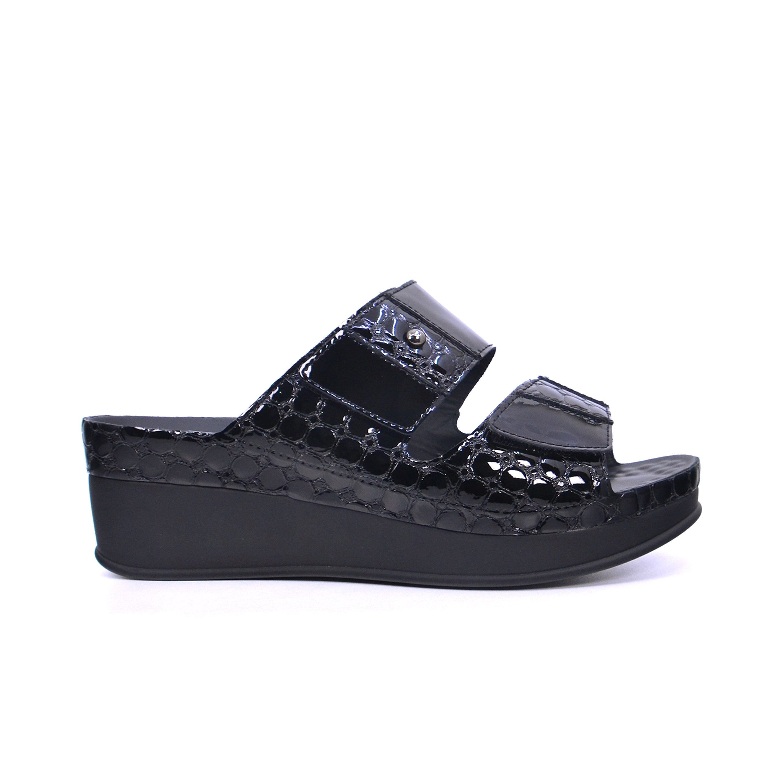 Vital Lara - Capitone/Lack 16003S-50823-99 Women's Sandals #color_Black