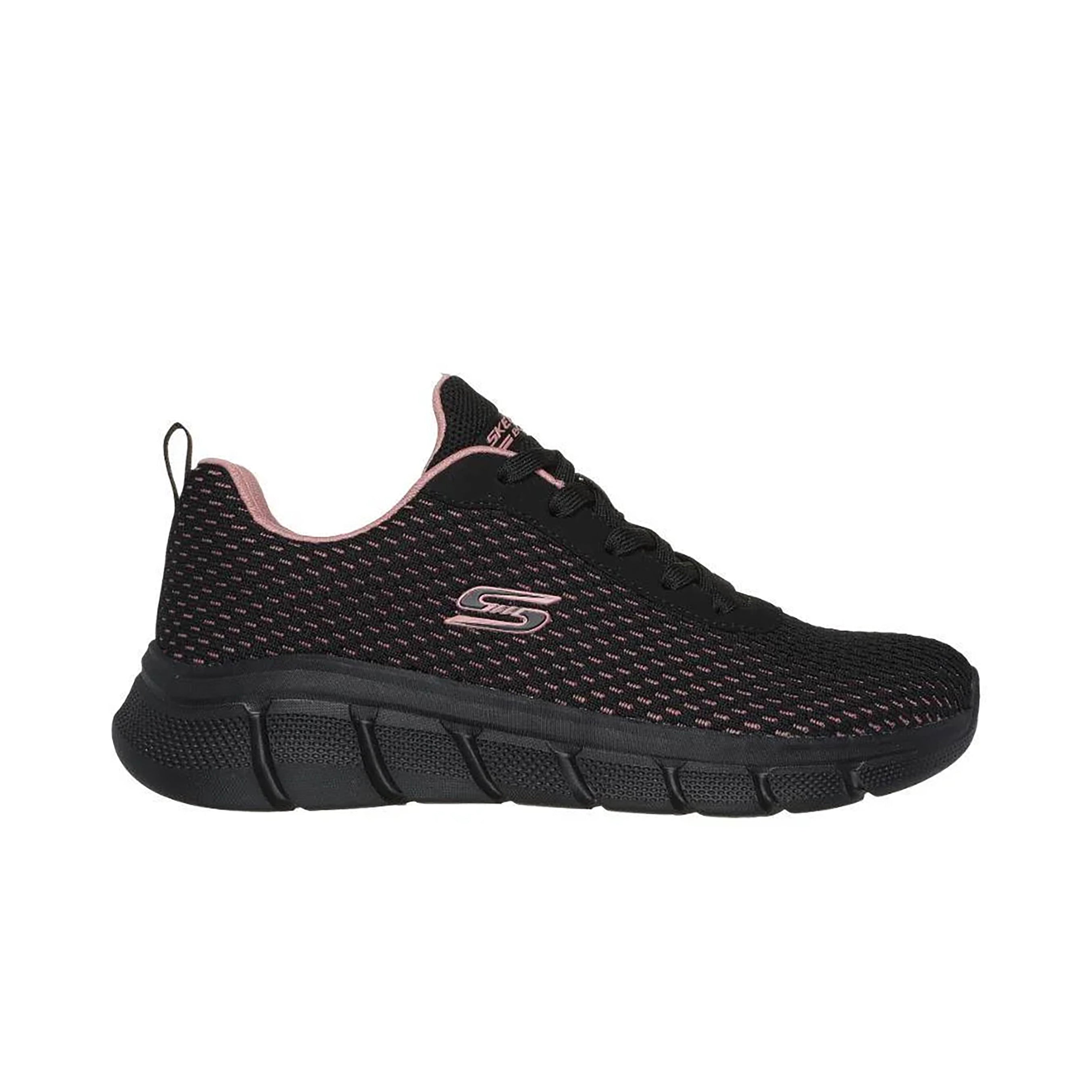 Skechers Women's BOBS Sport B Flex - Swift Flair Shoes #color_Black