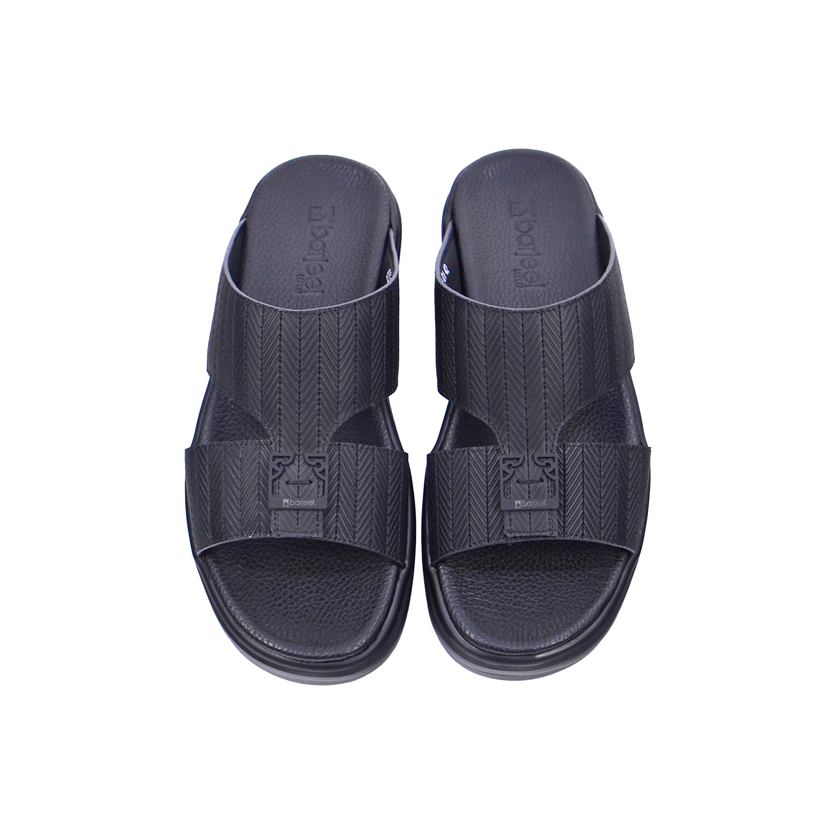 Barjeel Uno BJ 301 Men's Sandals #color_Black