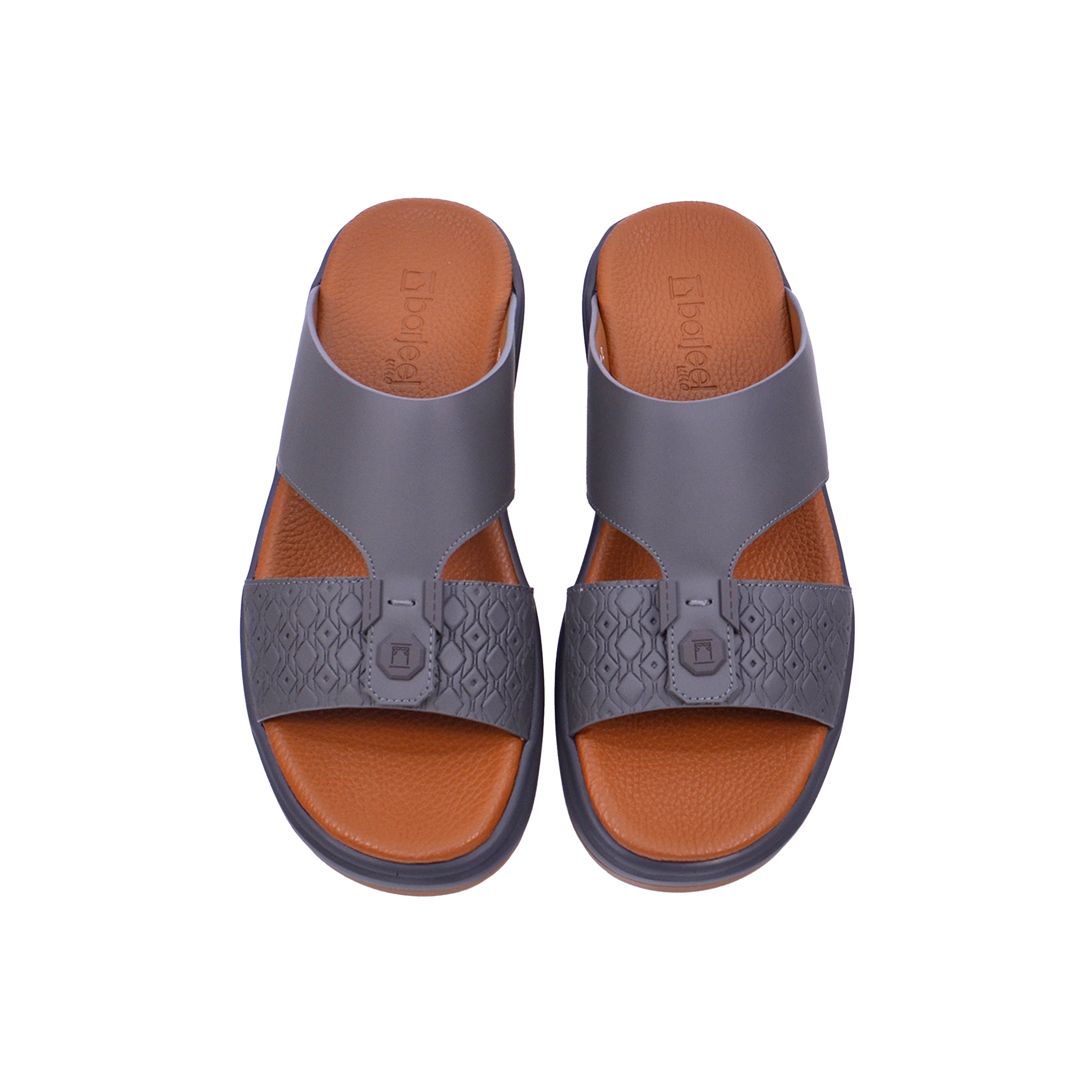 Barjeel Uno BJ 302 Men's Sandals #color_Gray