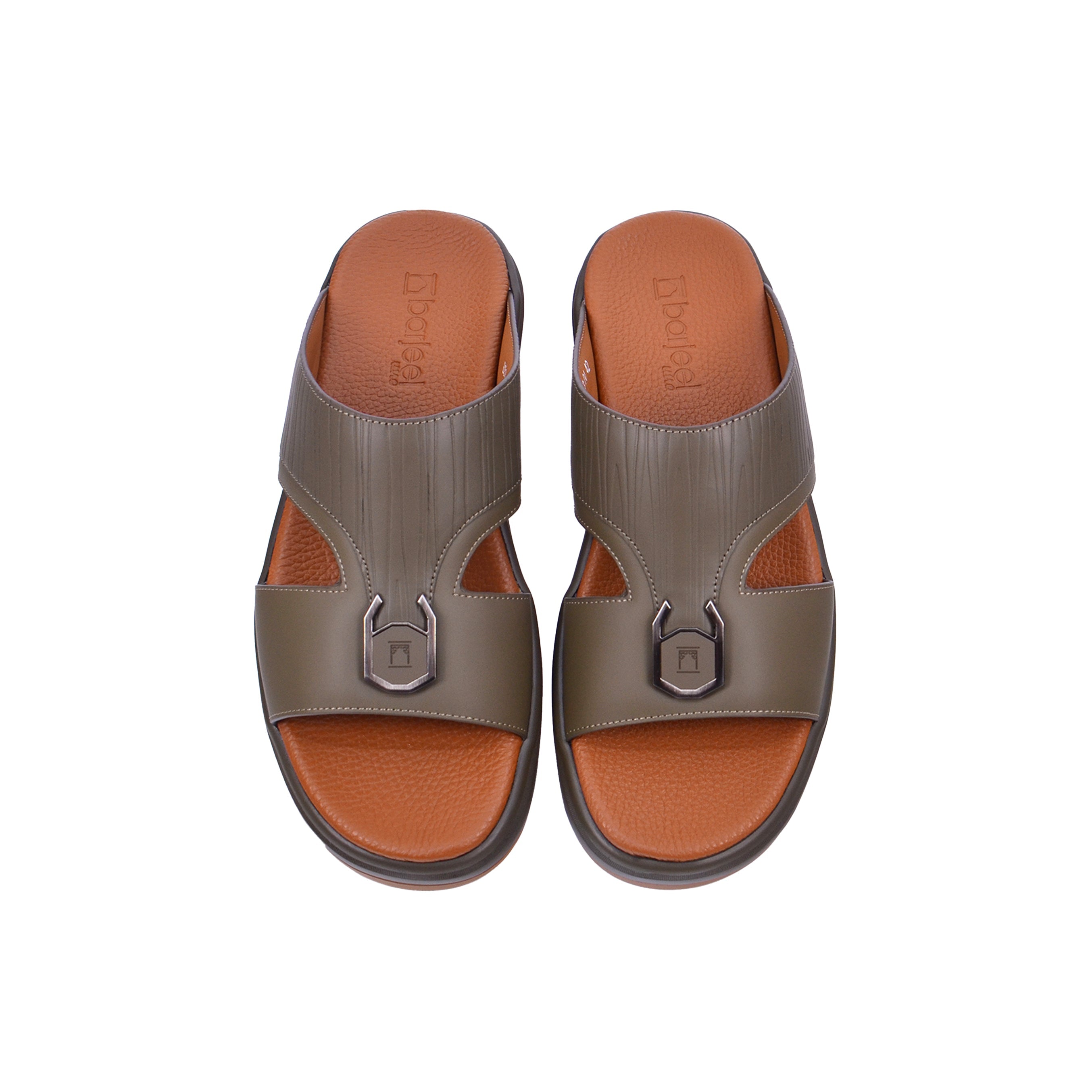 Barjeel Uno BJ 304 Men's Sandals #color_Brown