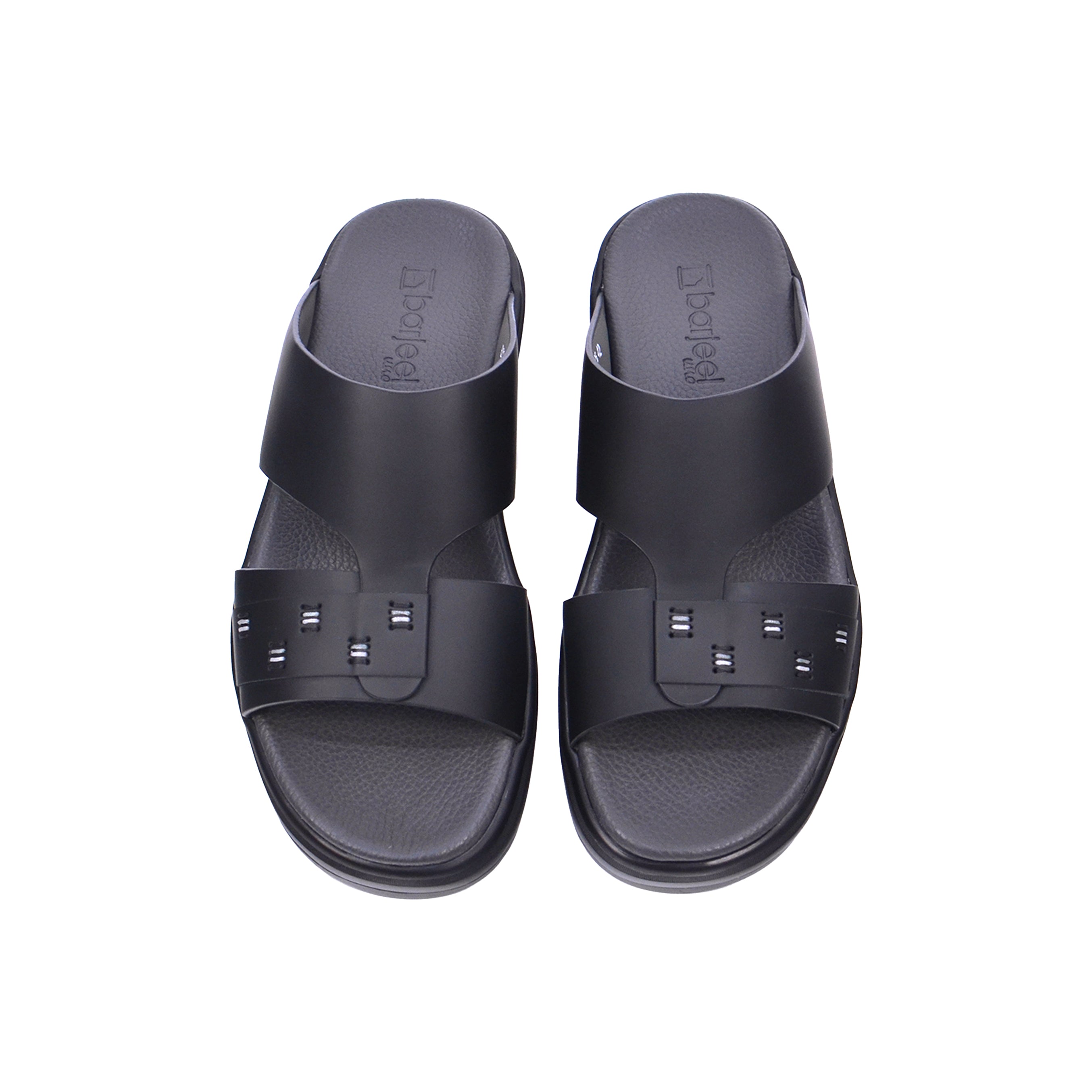 Barjeel Uno BJ 305 Men's Sandals #color_Black