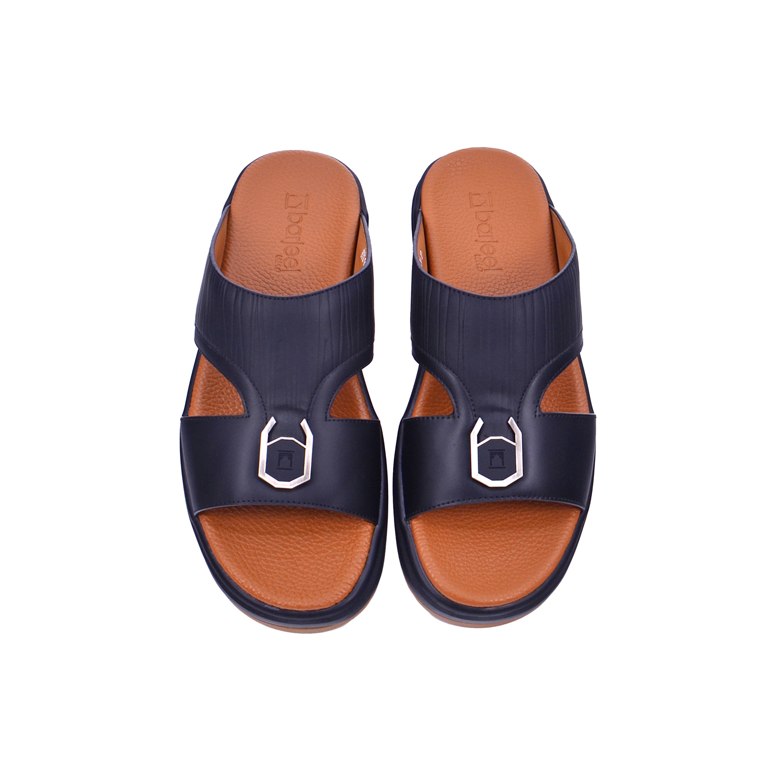 Barjeel Uno BJ 304 Men's Sandals #color_Black