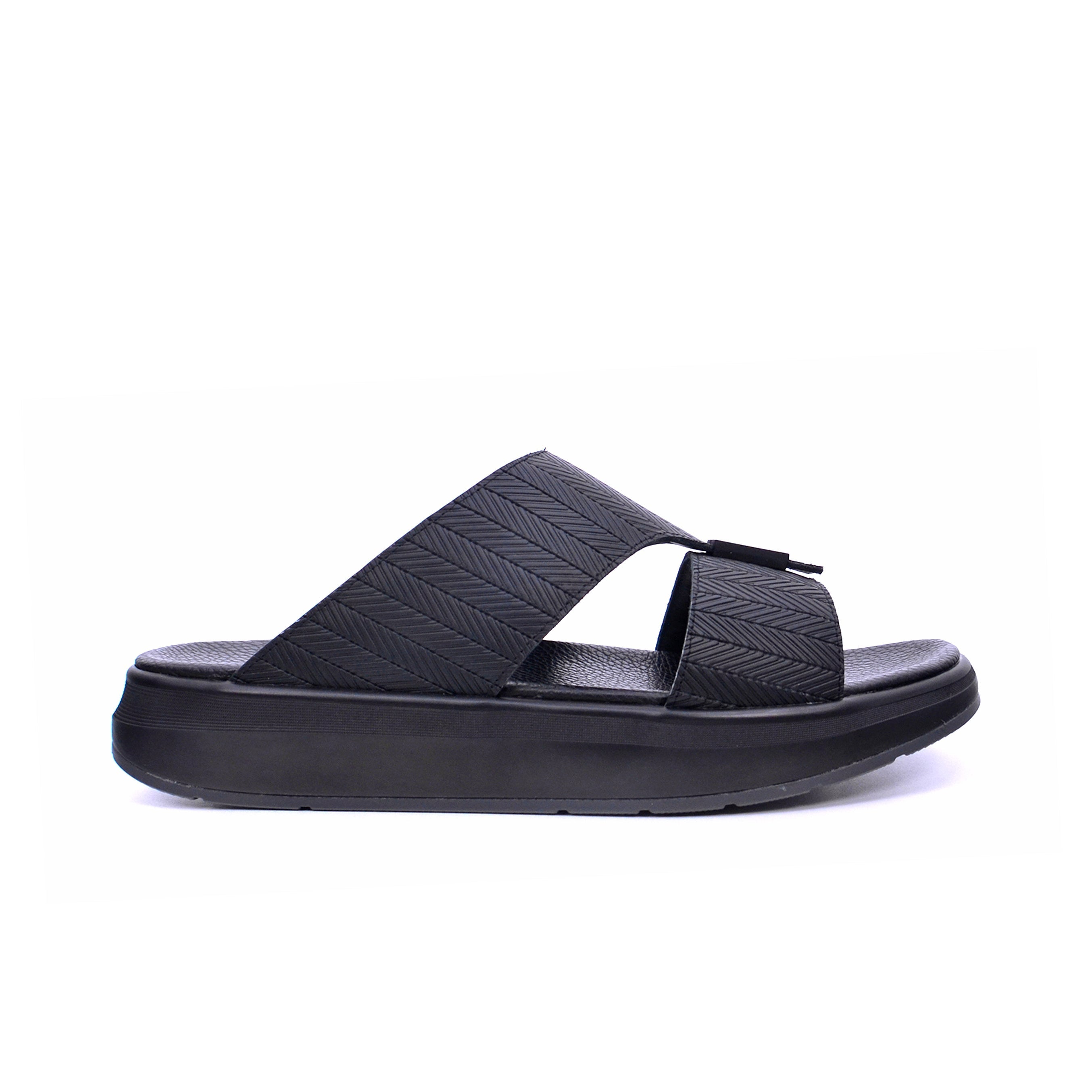Barjeel Uno BJ 301 Men's Sandals #color_Black