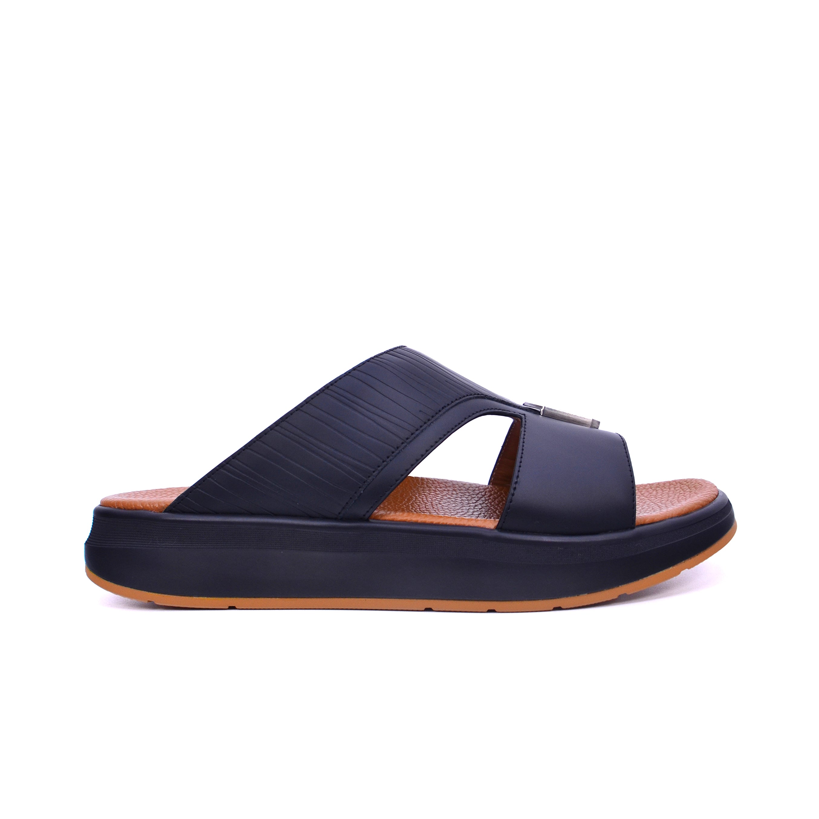 Barjeel Uno BJ 304 Men's Sandals #color_Black