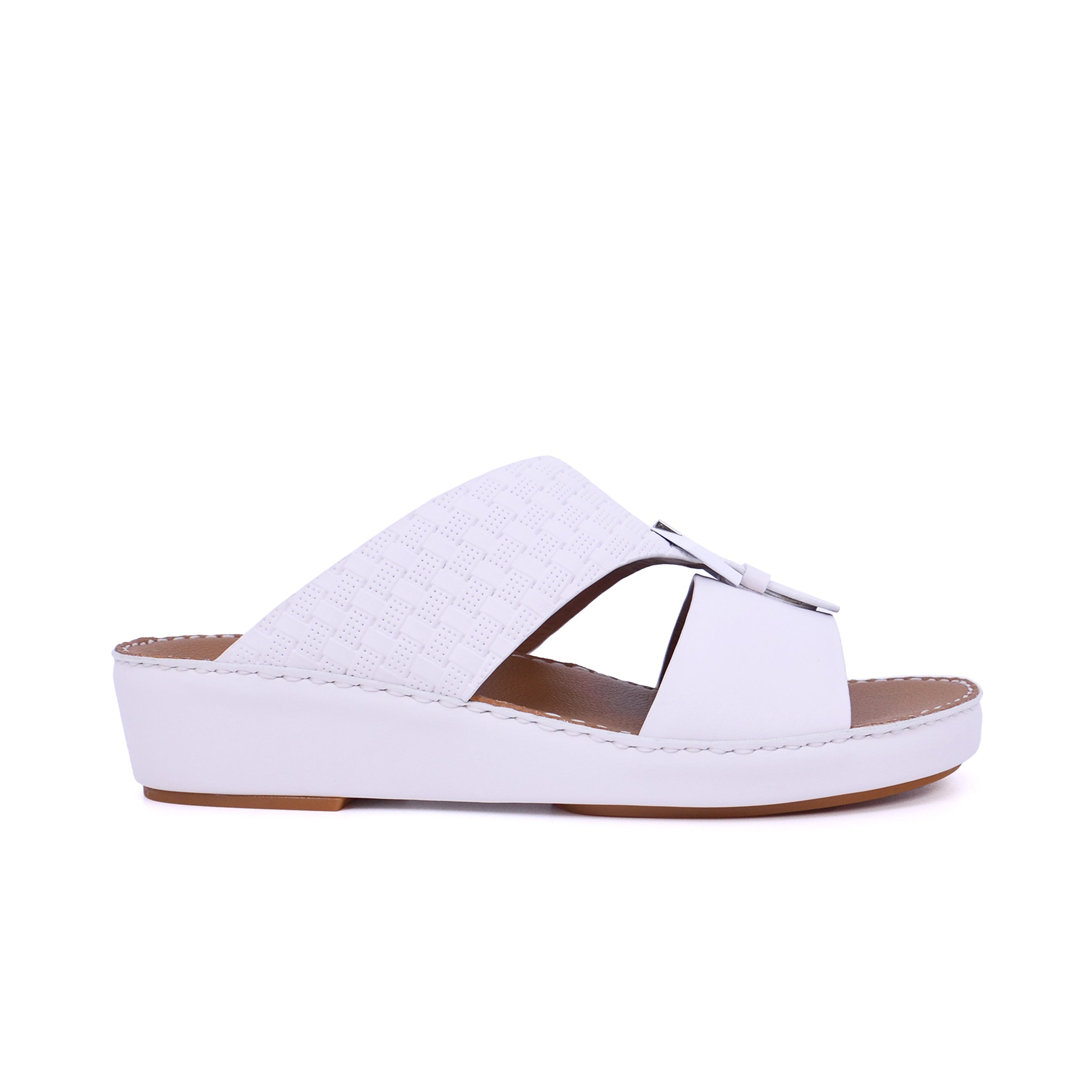 Barjeel Uno BS 46 Men's Sandals #color_White