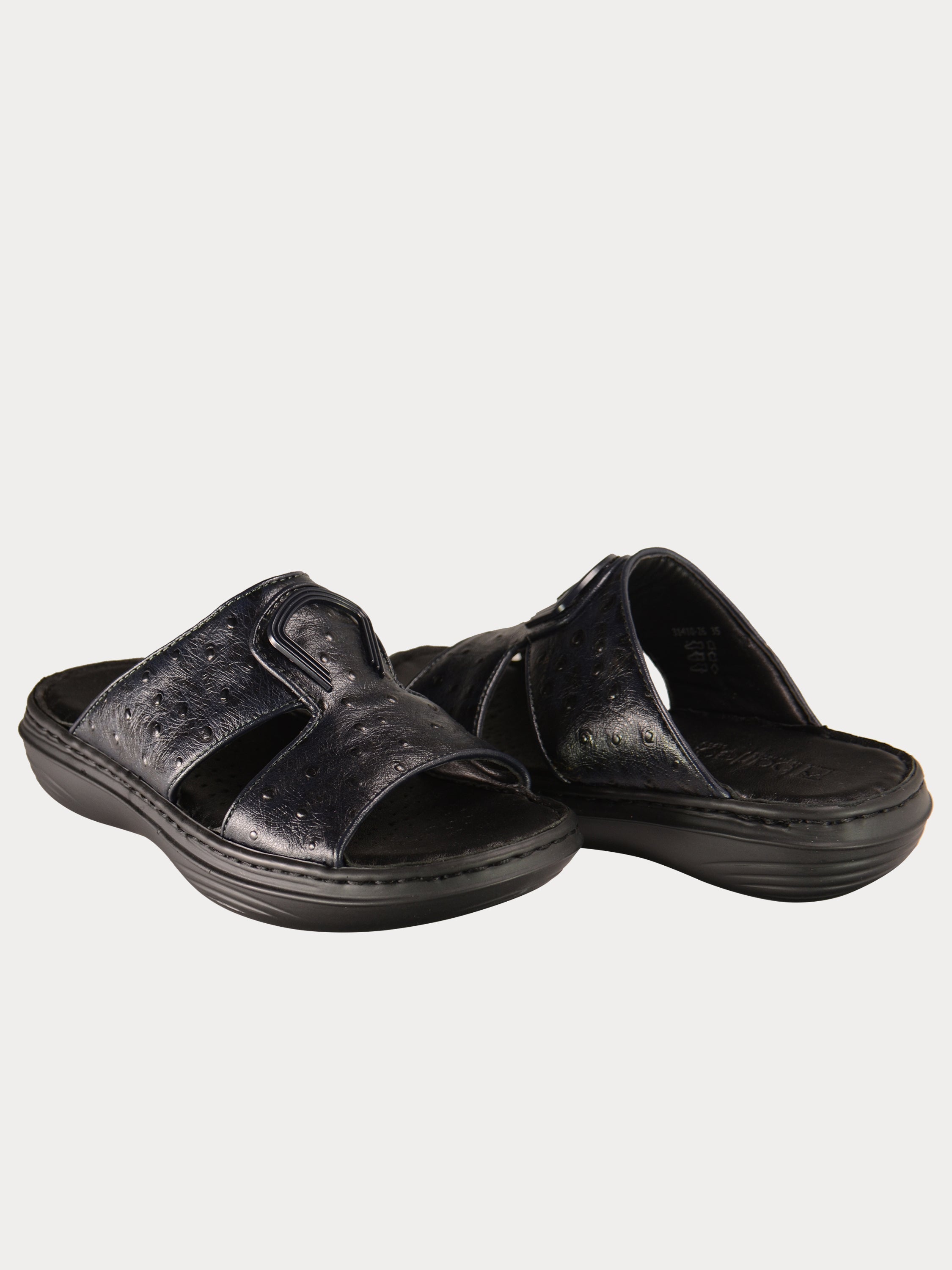 Barjeel Uno 02141026 Dot Arabic Sandals #color_Black