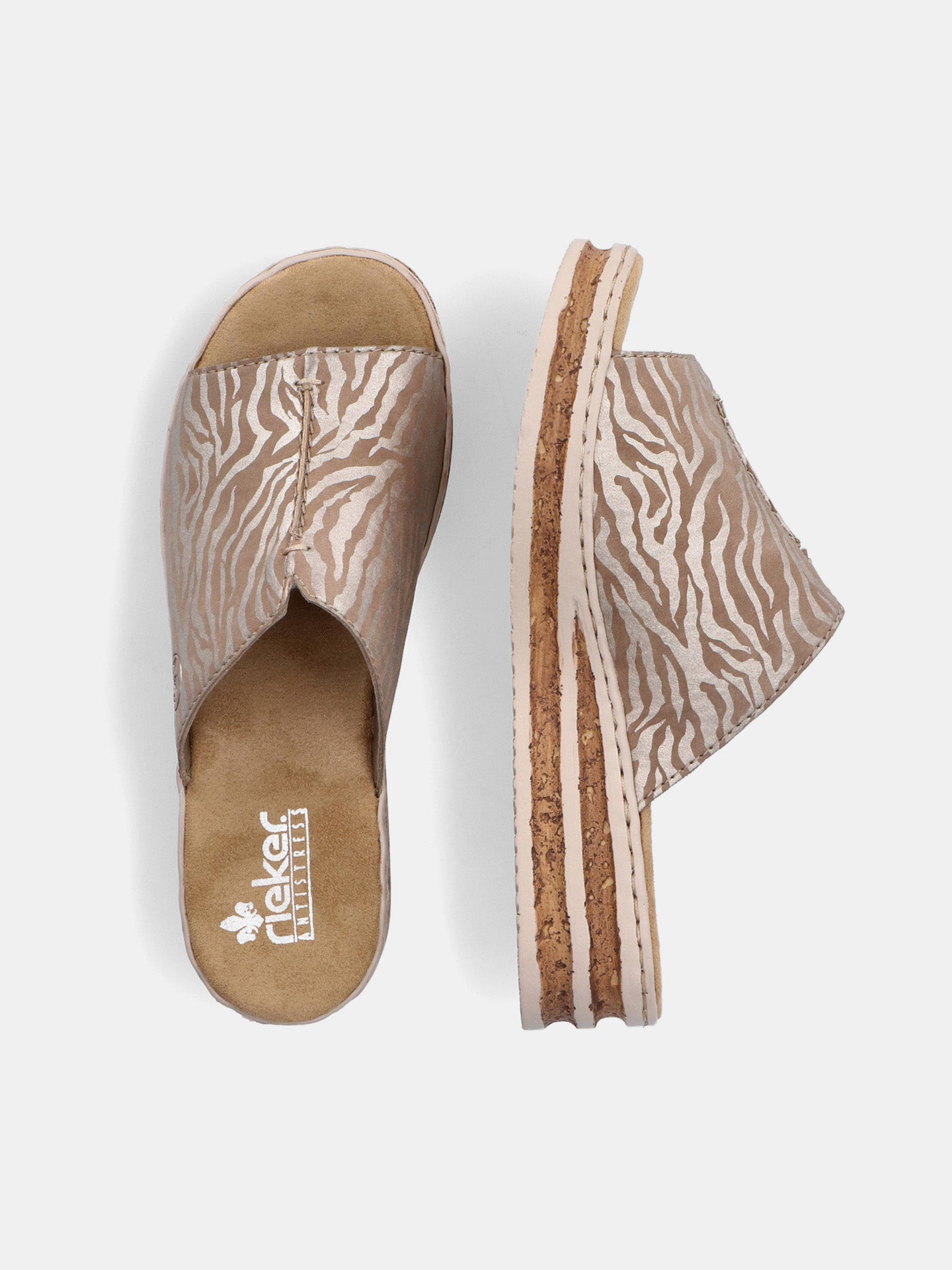 Rieker 629M9-62 Women's Slider Sandals #color_beige
