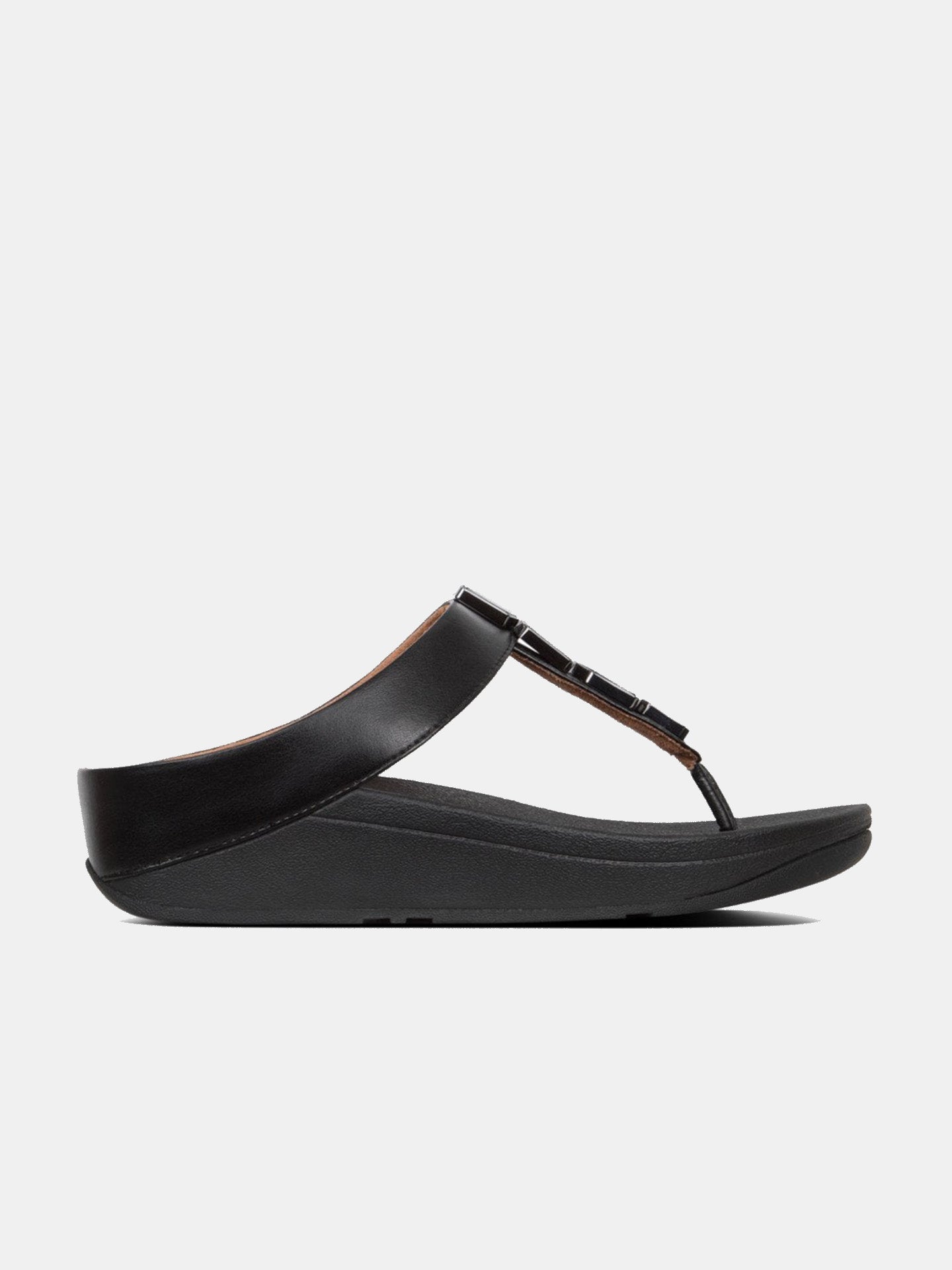 Fitflop Women's Fino Shellstone Sandals #color_Black