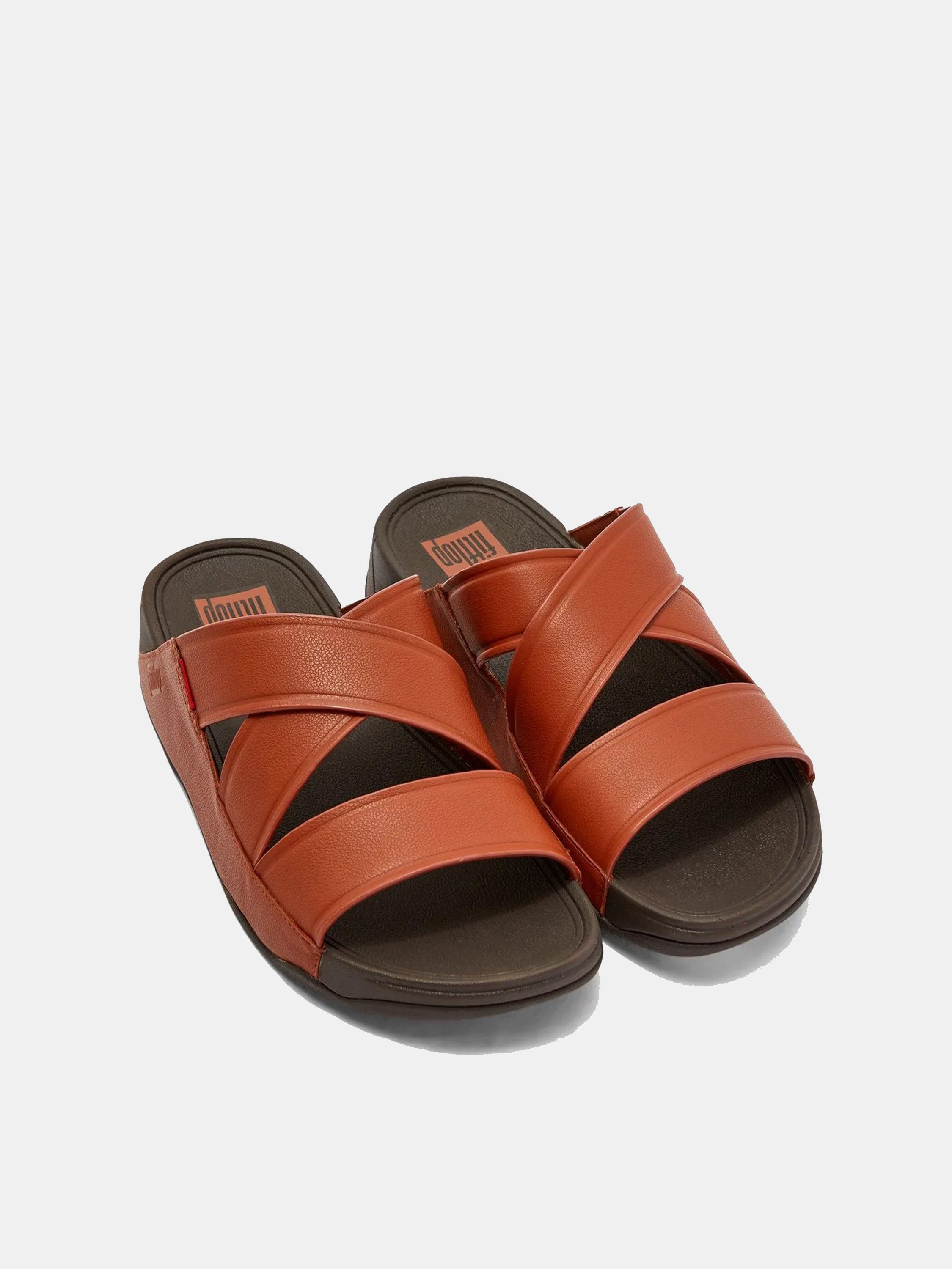 Fitflop Men's Chi Leather Slides #color_Tan