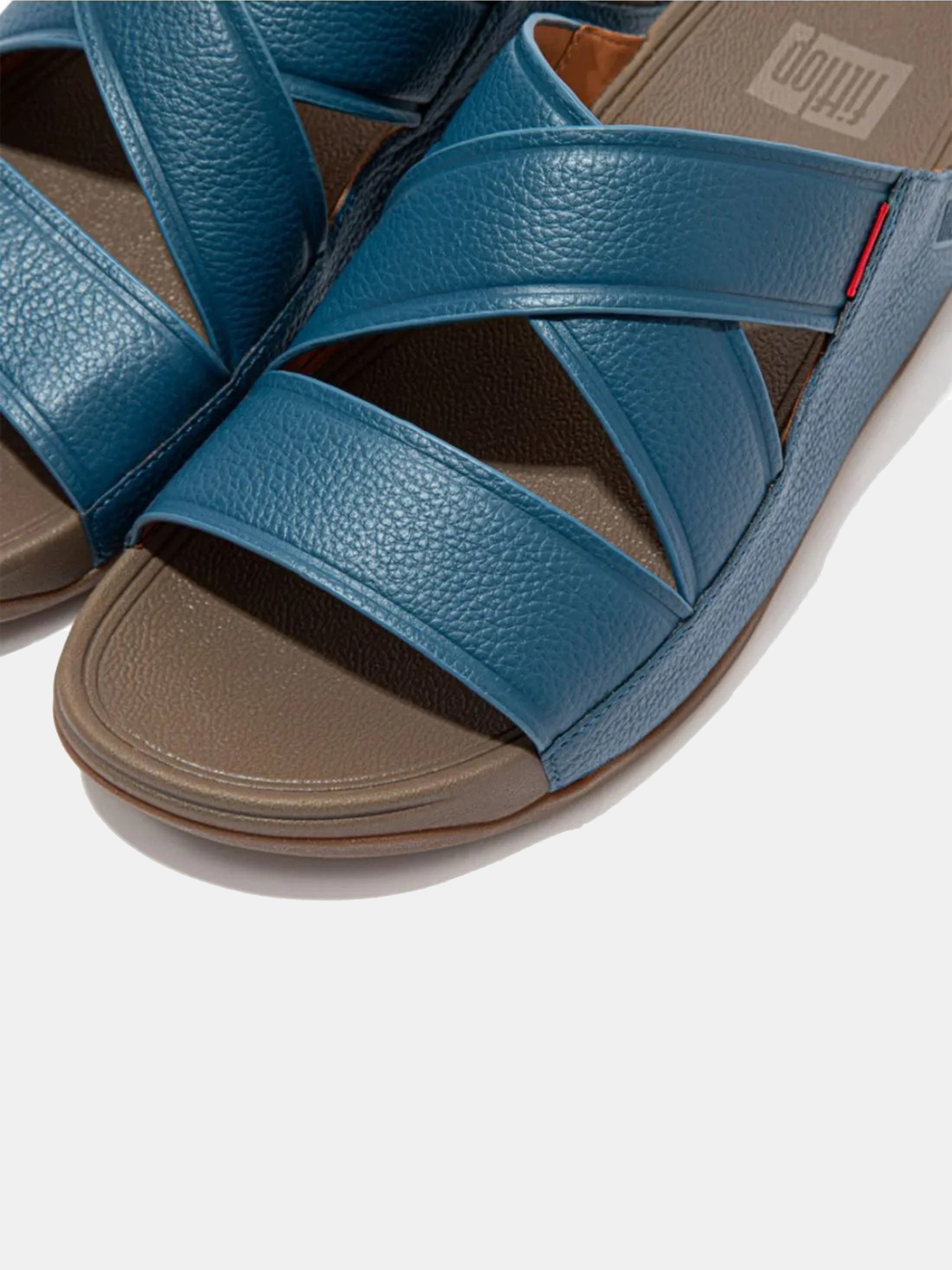 Fitflop Men's Chi Leather Slides #color_Blue