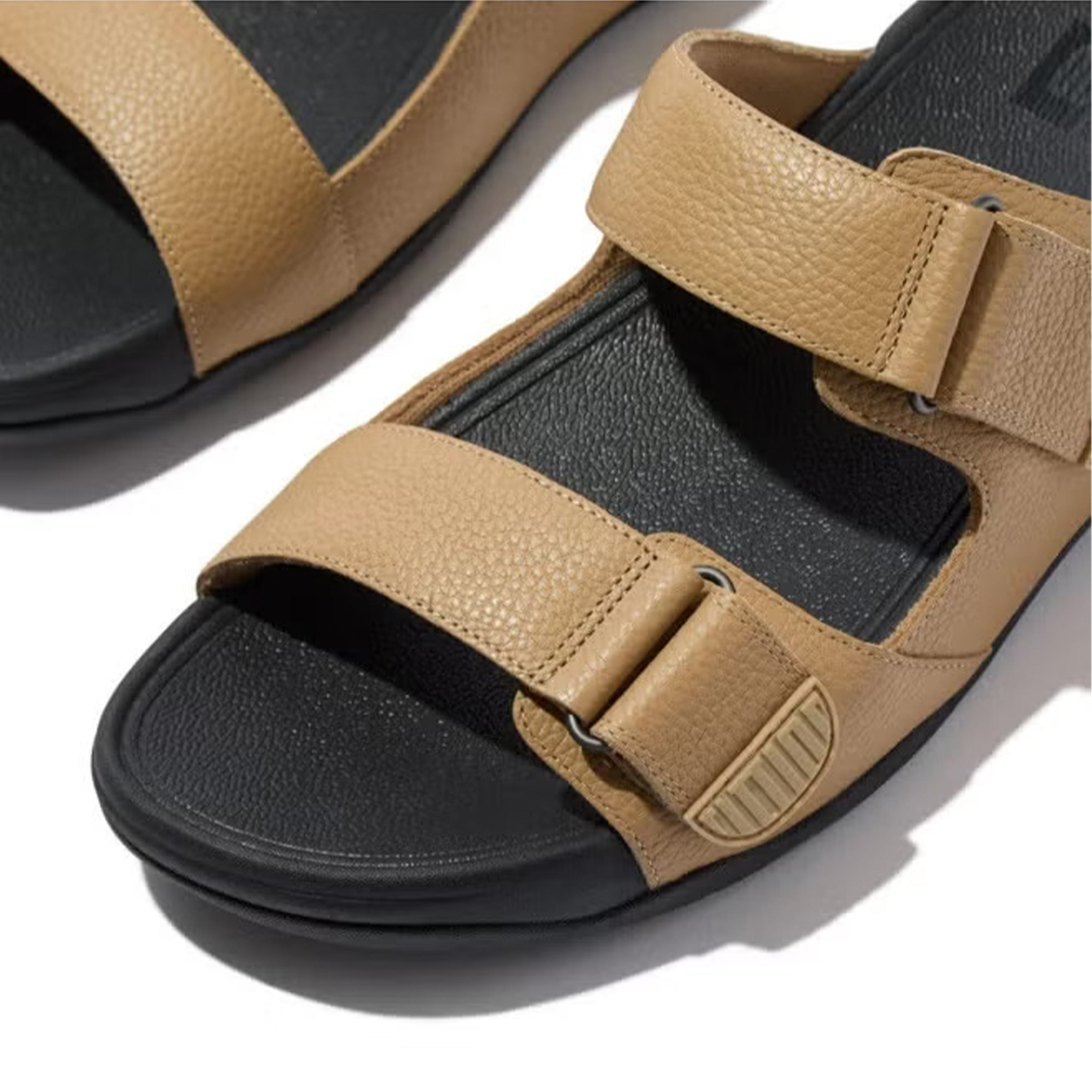 Fitflop Gogh Moc Slide-In Leather sandals #color_Brown