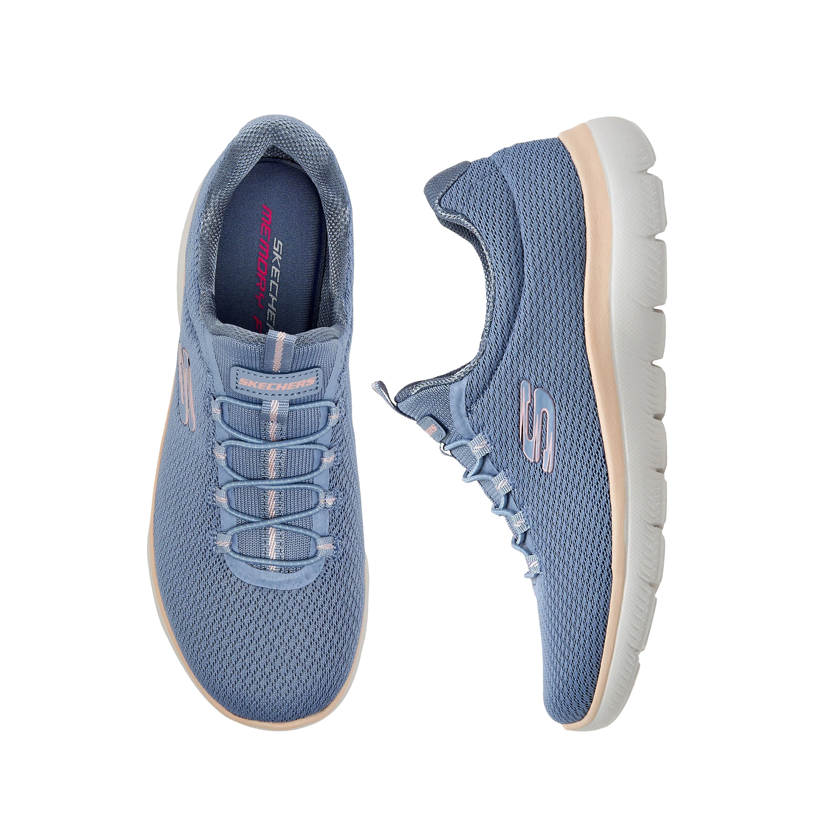 Skechers Women's Summits - Summer Blush Shoes #color_Blue