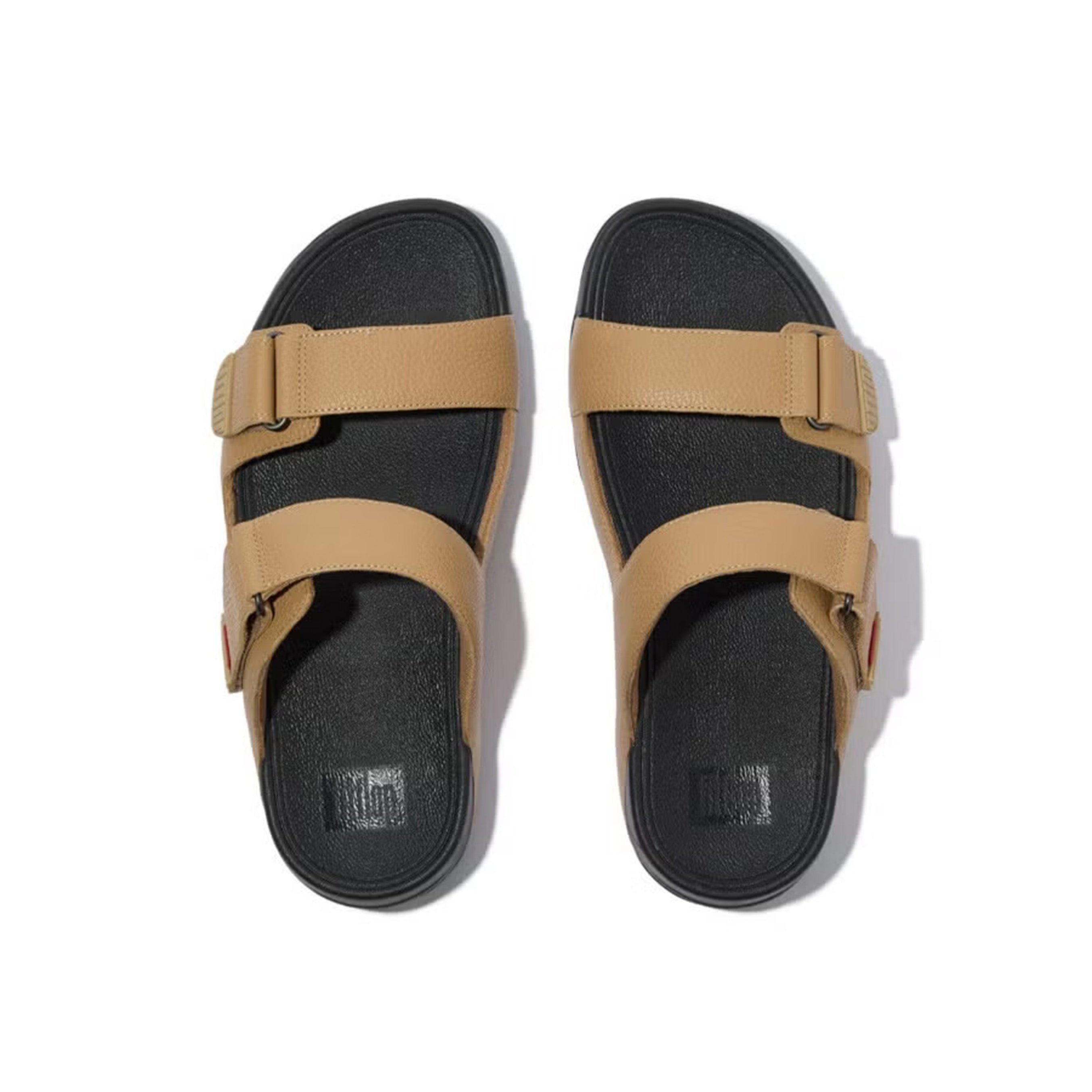 Fitflop Gogh Moc Slide-In Leather sandals #color_Brown