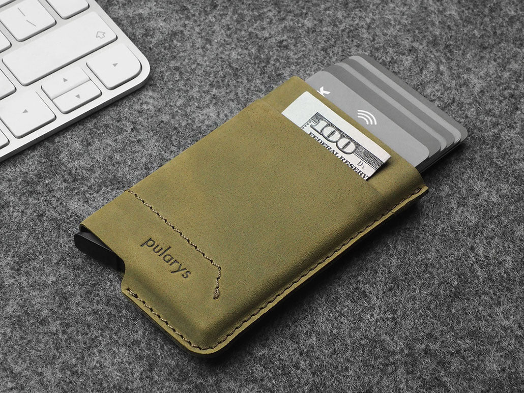 Pularys GOBI Wallet - Hunter Leather #color_Olive