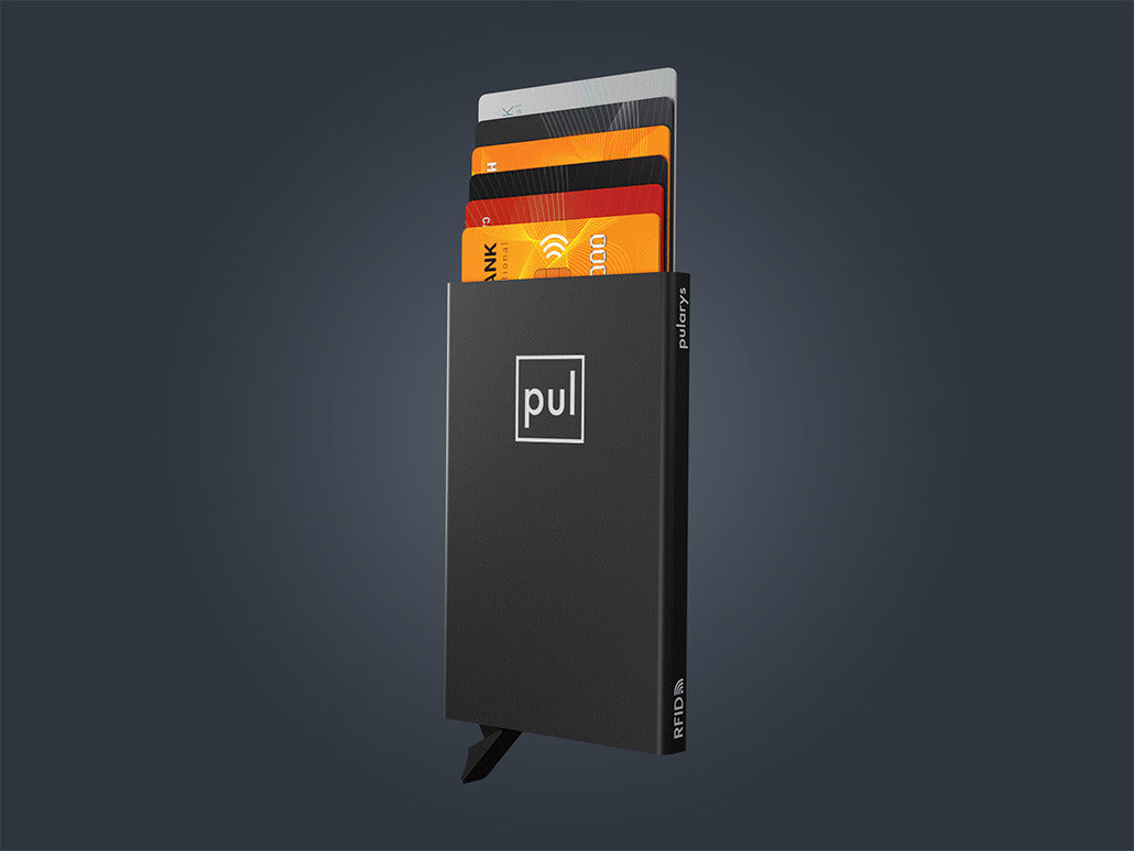Pularys Zen Credit Card Holder - Aluminum #color_Black