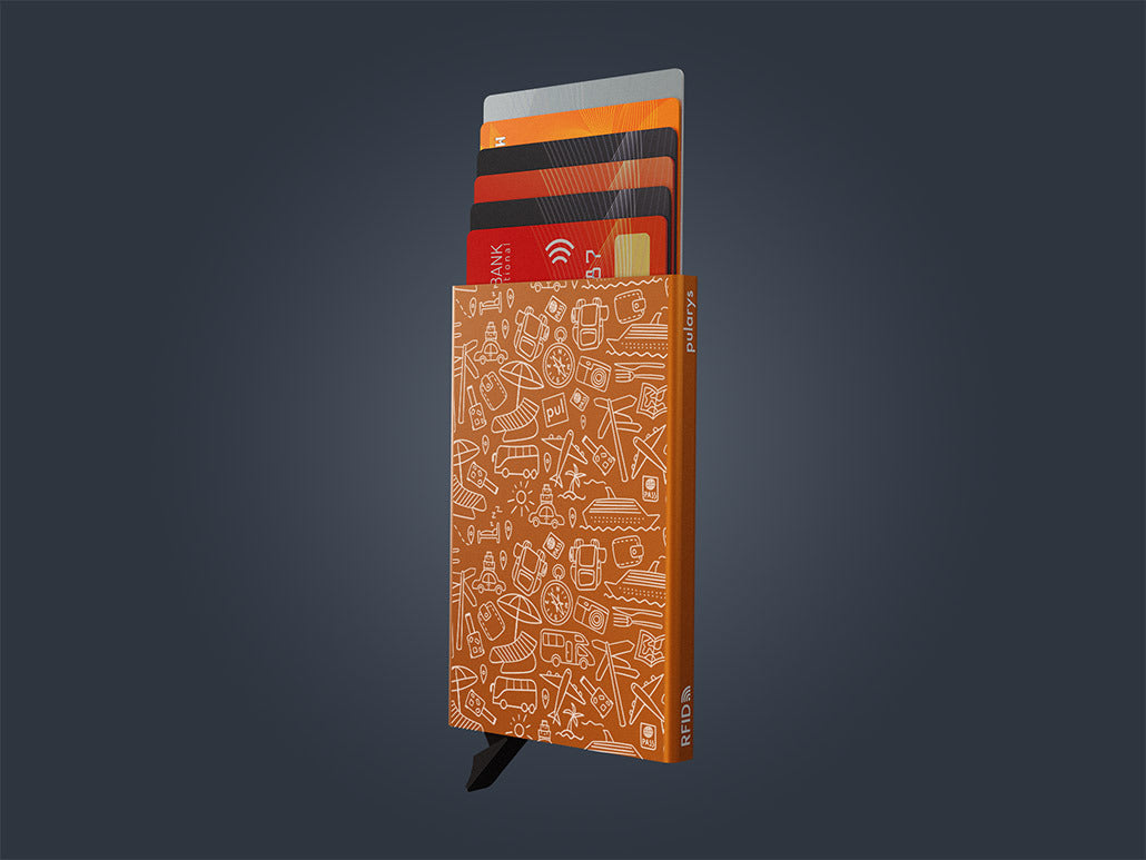 Pularys Zen - Vacation Decor Card Holder #color_Orange