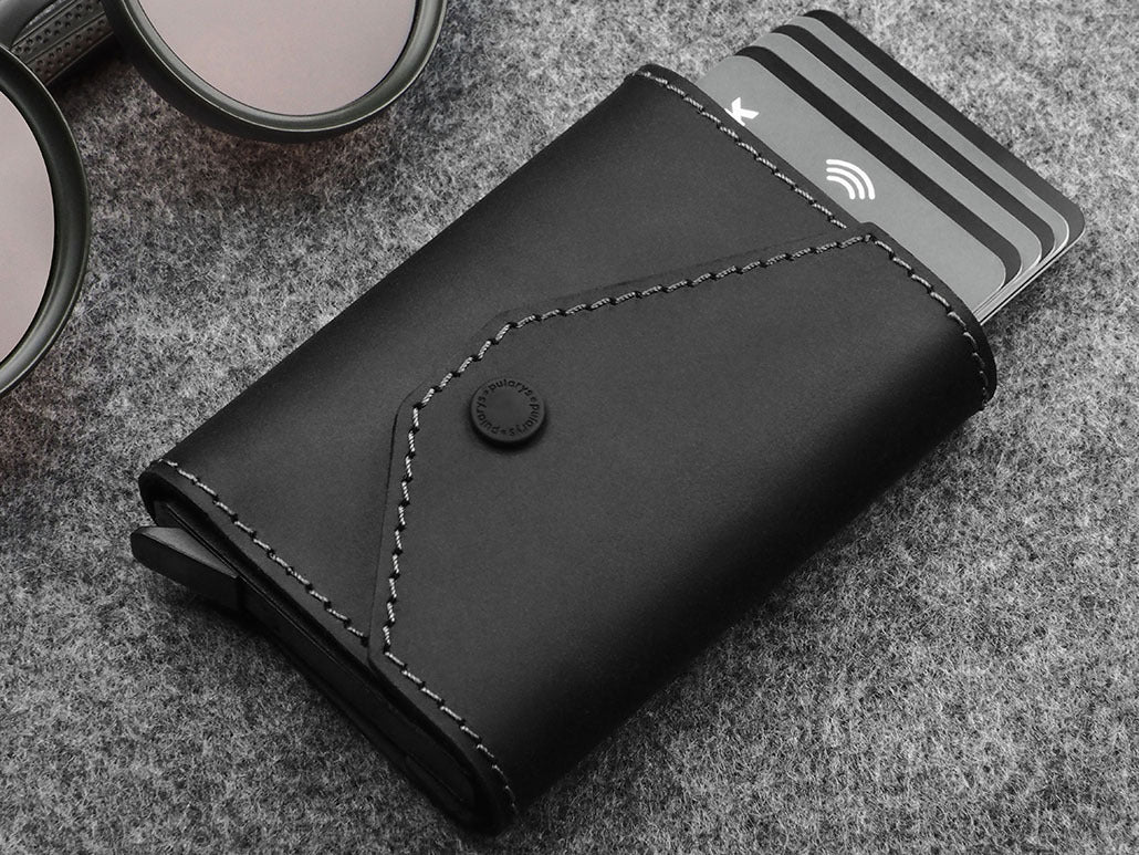 Pularys Porter Go Wallet - Hunter Leather #color_Black