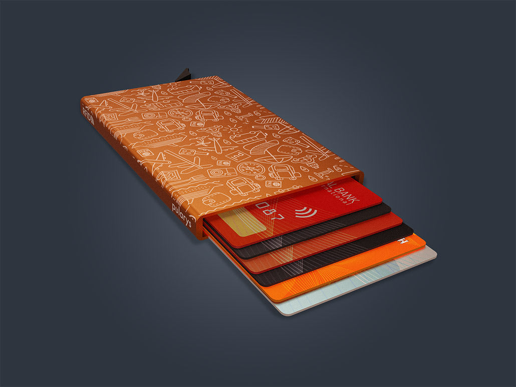 Pularys Zen - Vacation Decor Card Holder #color_Orange