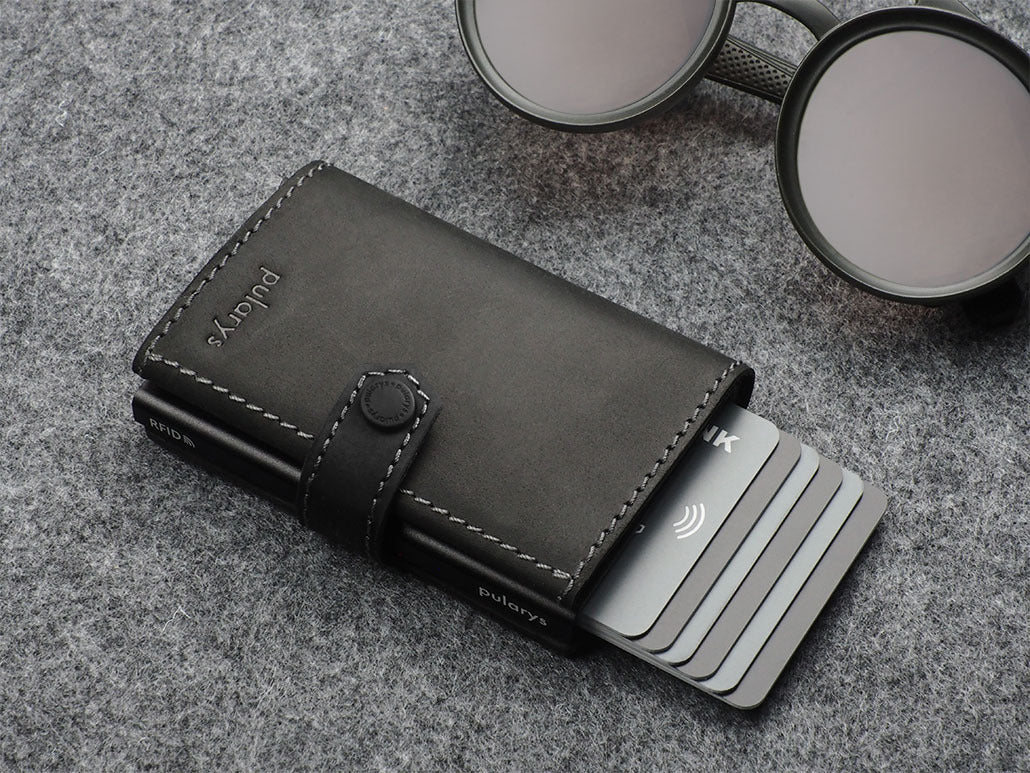 Pularys Hiker Wallet - Hunter Leather #color_Black