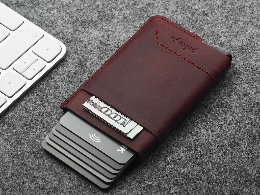 Pularys GOBI Wallet - Hunter Leather #color_Maroon