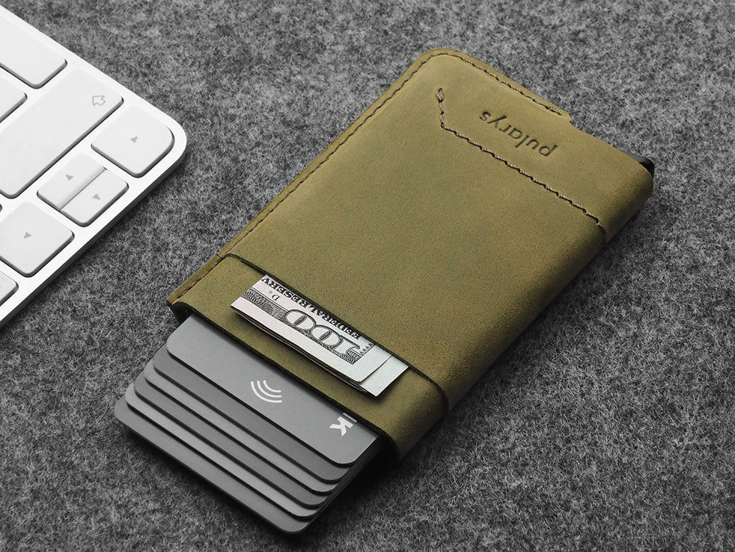 Pularys GOBI Wallet - Hunter Leather #color_Olive