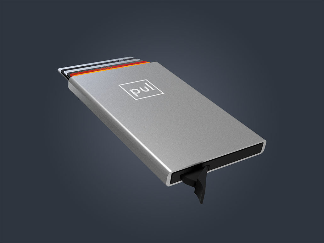 Pularys Zen Credit Card Holder - Aluminum #color_Silver