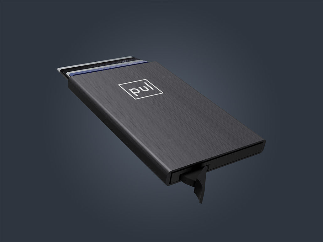 Pularys Zen Credit Card Holder - Brushed Aluminum #color_Gray