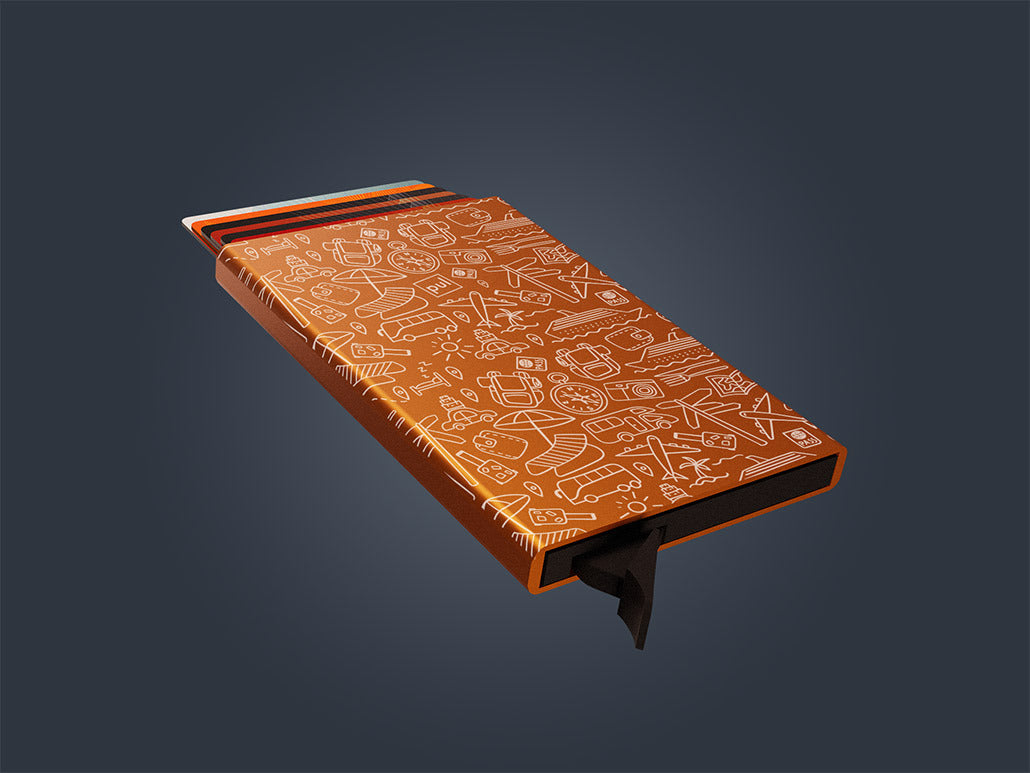 Pularys Zen - Vacation Decor Card Holder #color_Orange