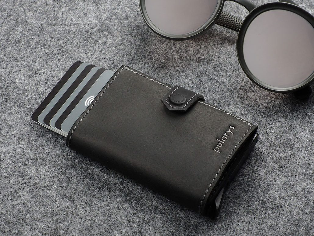 Pularys Hiker Wallet - Hunter Leather #color_Black