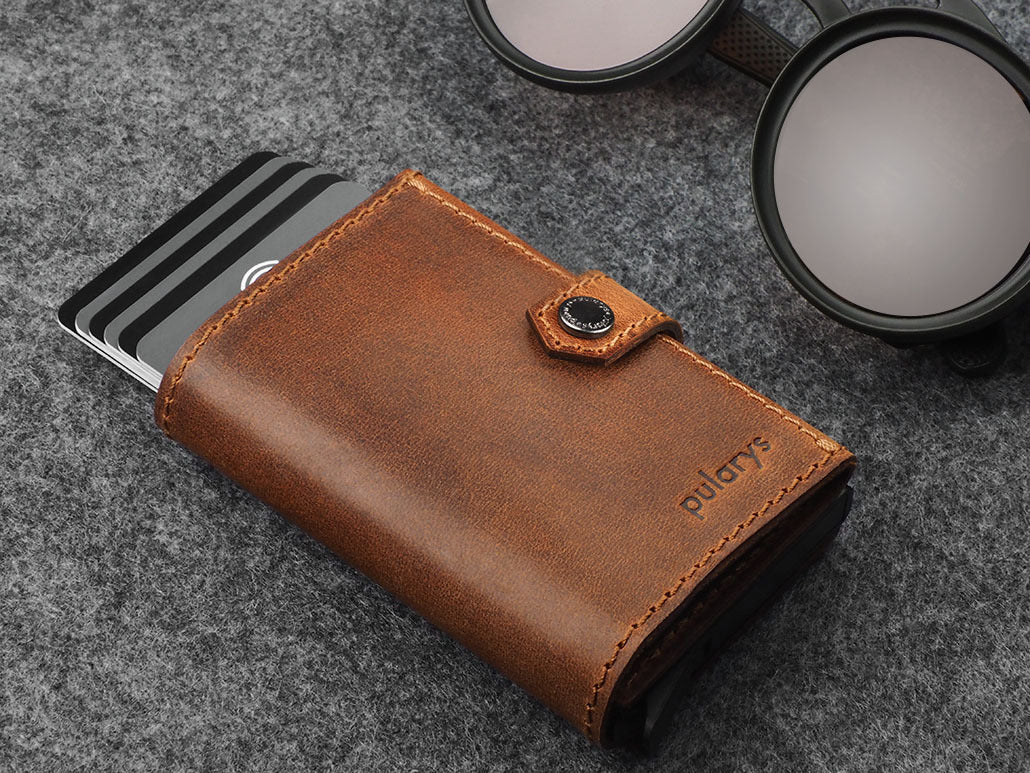 Pularys Hiker Wallet - Saddle Leather #color_Brown