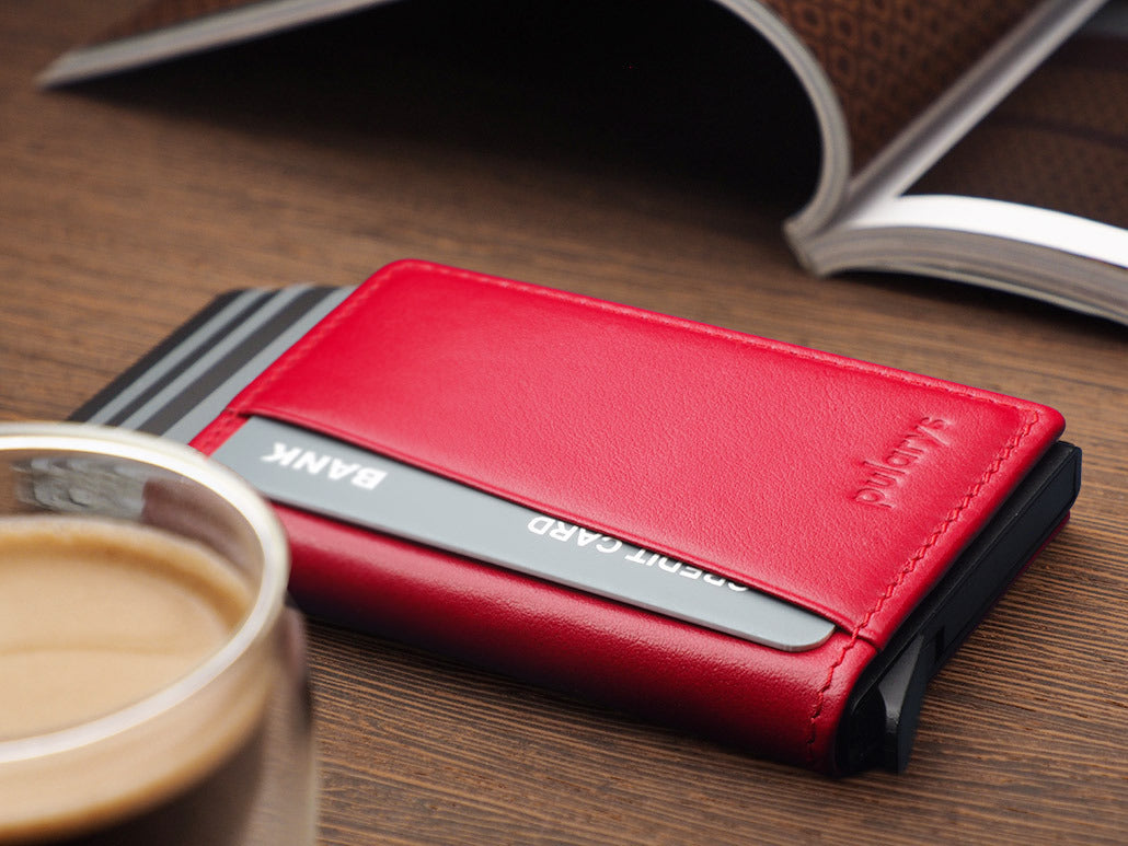 Pularys Kangoo Wallet - Italia Leather #color_Red