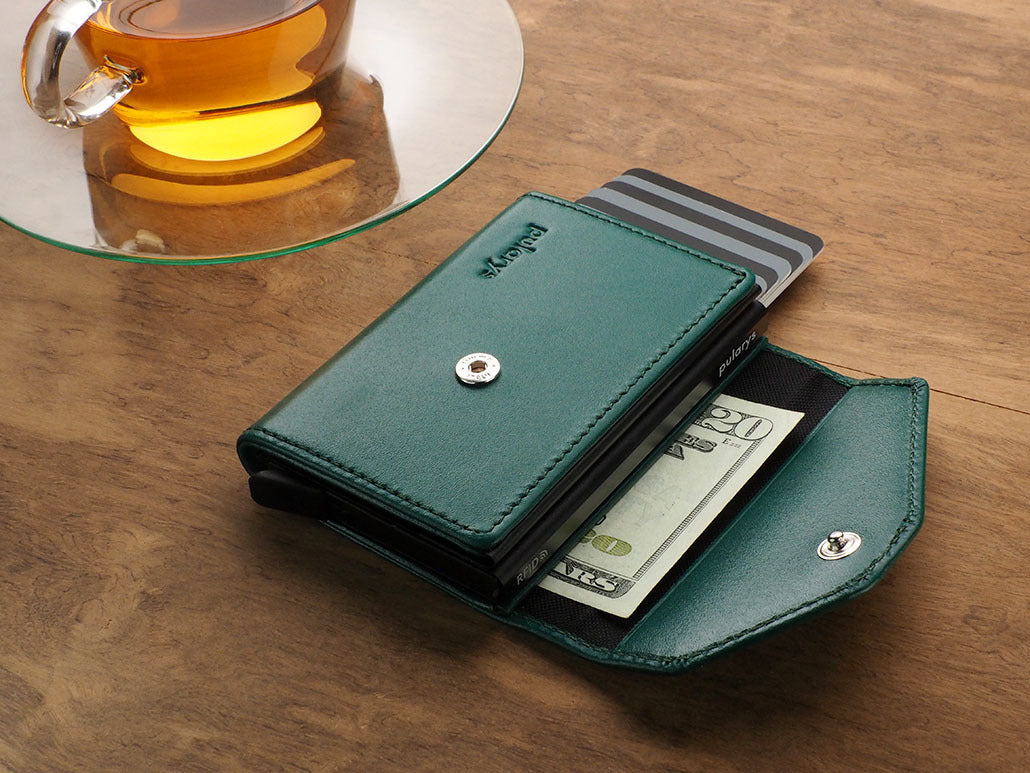 Pularys Porter Go wallet - Italia Leather #color_Green