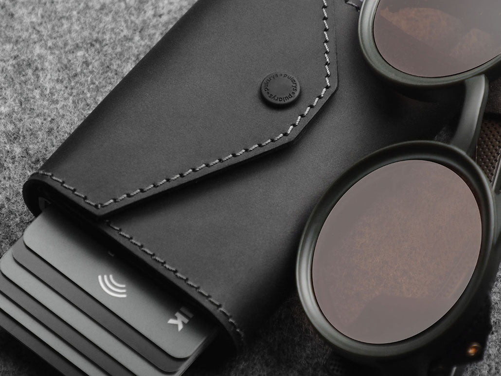 Pularys Porter Go Wallet - Hunter Leather #color_Black