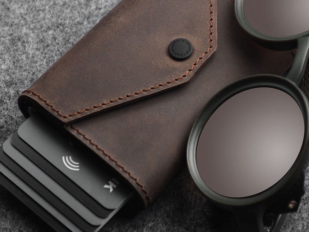Pularys Porter Go Wallet - Hunter Leather #color_Brown