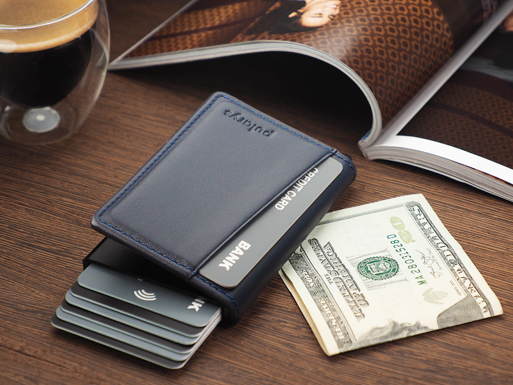 Pularys Kangoo Wallet - Italia Leather #color_Navy