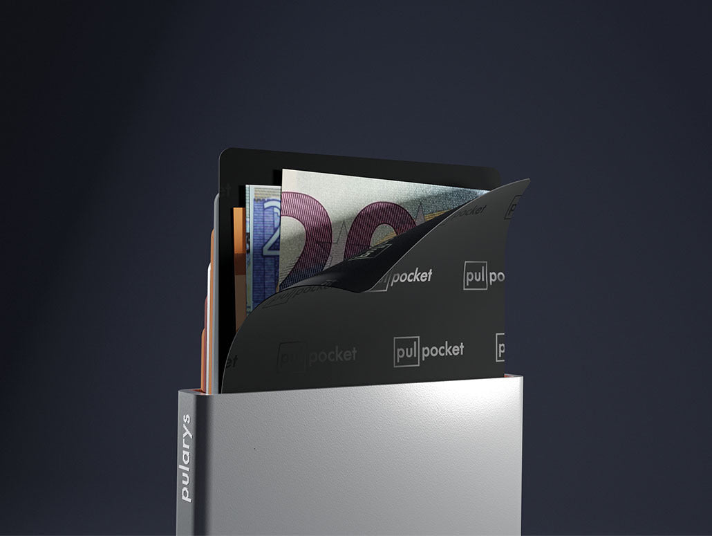 Pularys Zen Credit Card Holder - Aluminum #color_Black